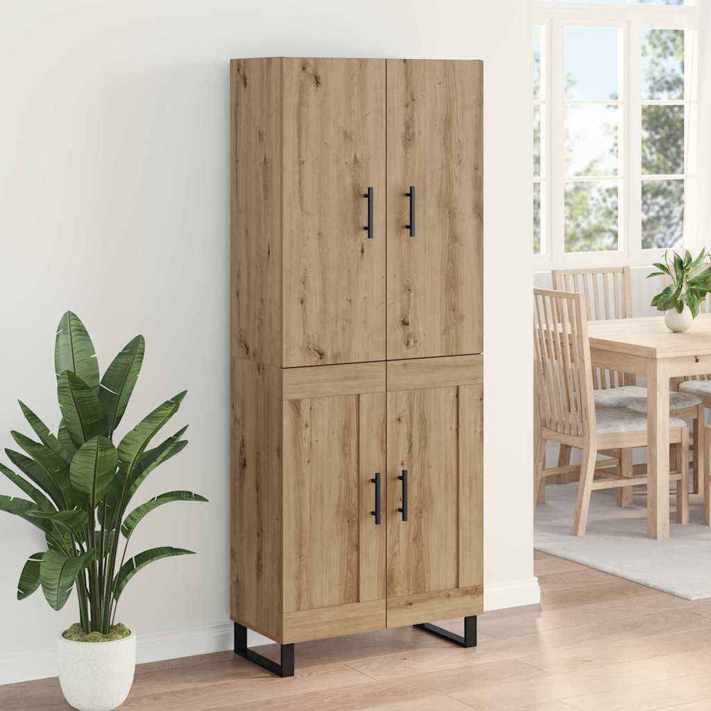 Hoge kast 2 pcs Artisan Eiken 69,5 x 34 x 180 cm is nu te koop bij PeponiXL, paradijselijk wonen!