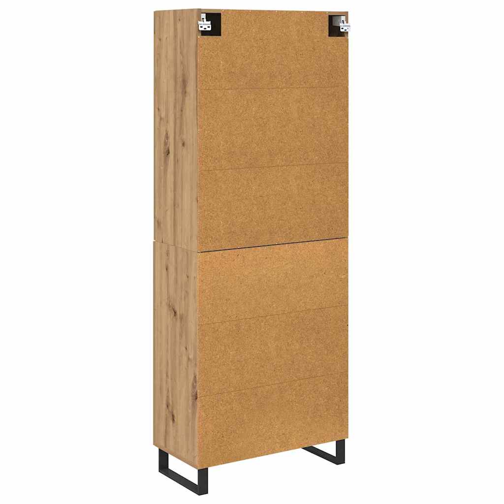 Hoge kast 2 pcs Artisan Eiken 69,5 x 34 x 180 cm is nu te koop bij PeponiXL, paradijselijk wonen!