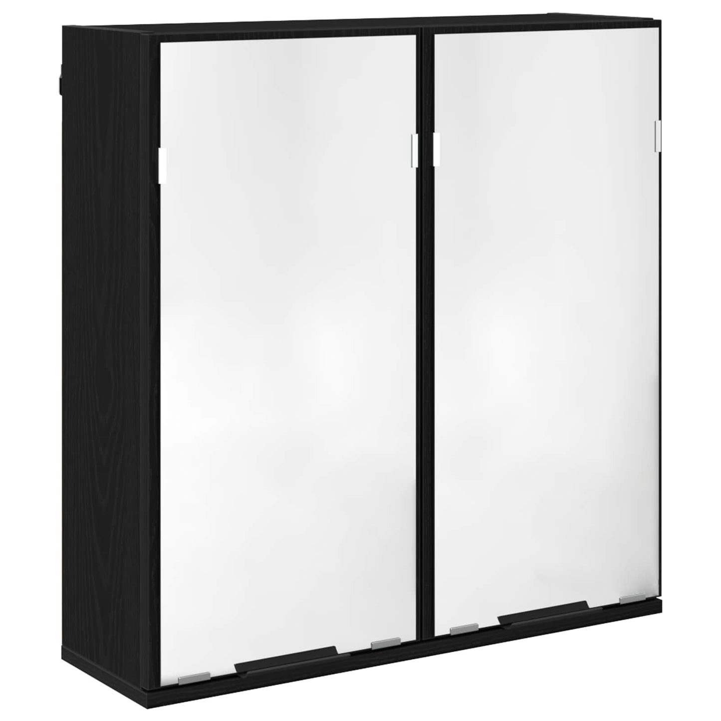 Badkamermeubelset met lade 3 pcs Zwart Eiken Bewerkt hout is nu te koop bij PeponiXL, paradijselijk wonen!
