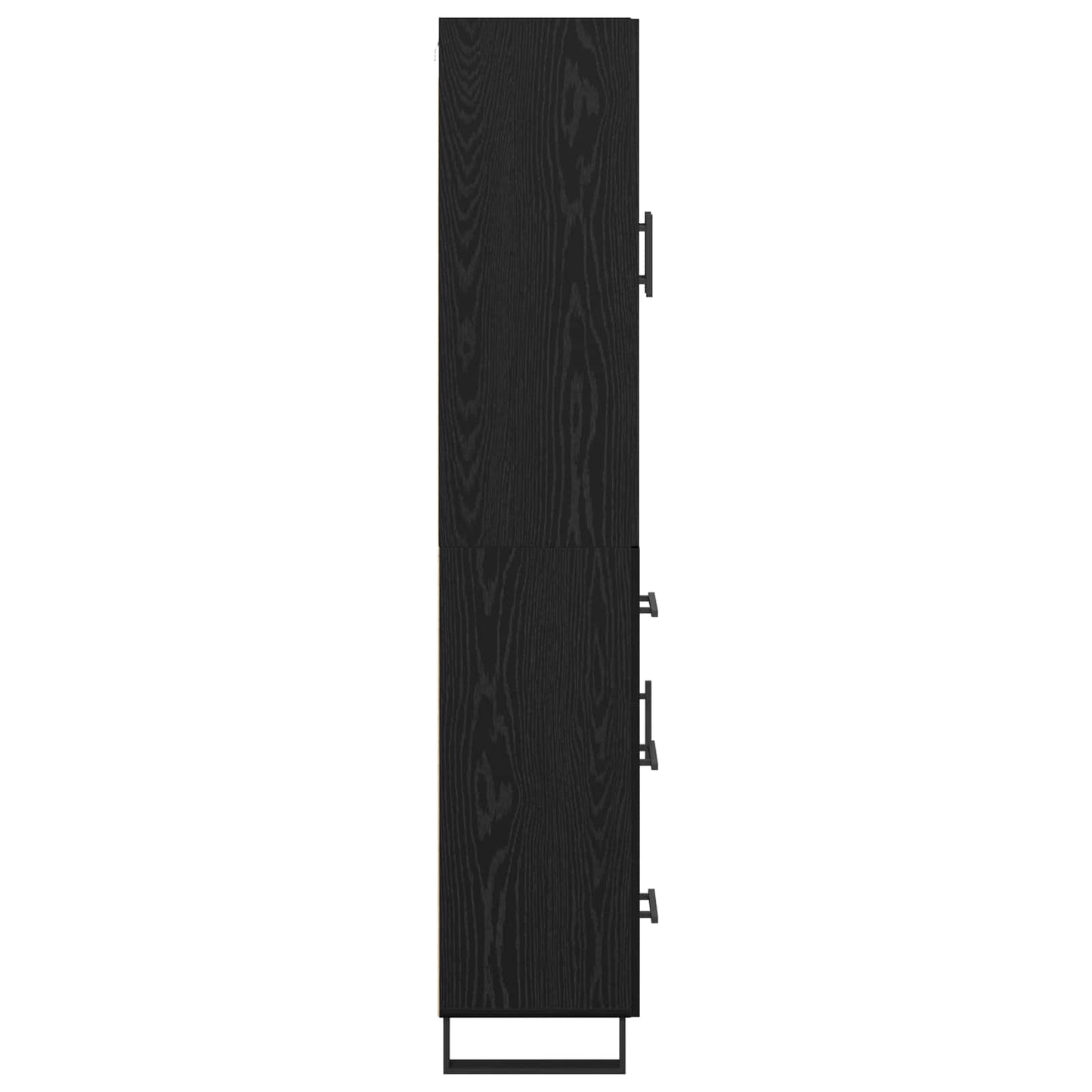 Hoge kast met lade 2 pcs Zwart Eiken 69,5 x 34 x 180 cm is nu te koop bij PeponiXL, paradijselijk wonen!