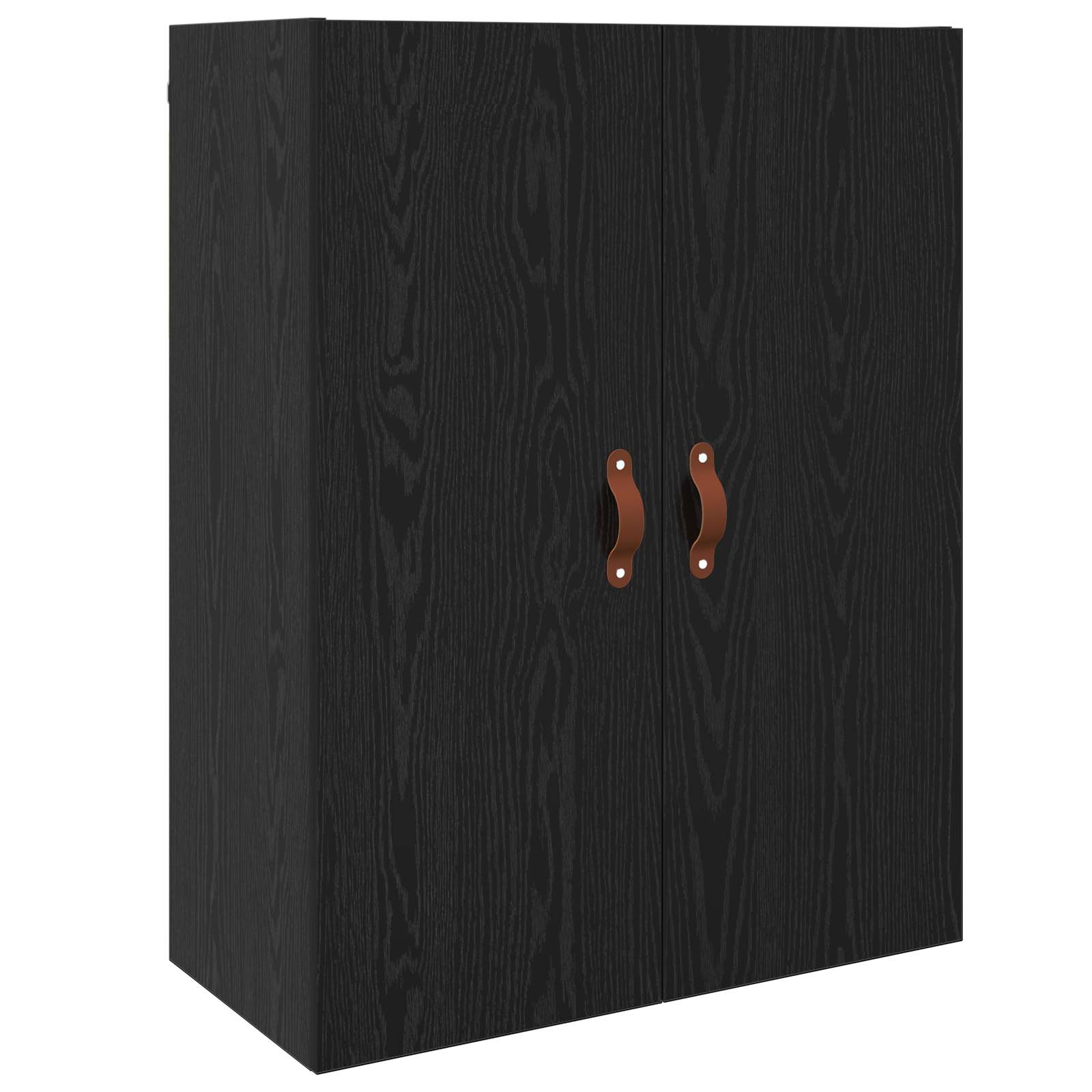 Highboard met lade Zwart Eiken 69,5 x 34 x 180 cm Bewerkt hout is nu te koop bij PeponiXL, paradijselijk wonen!