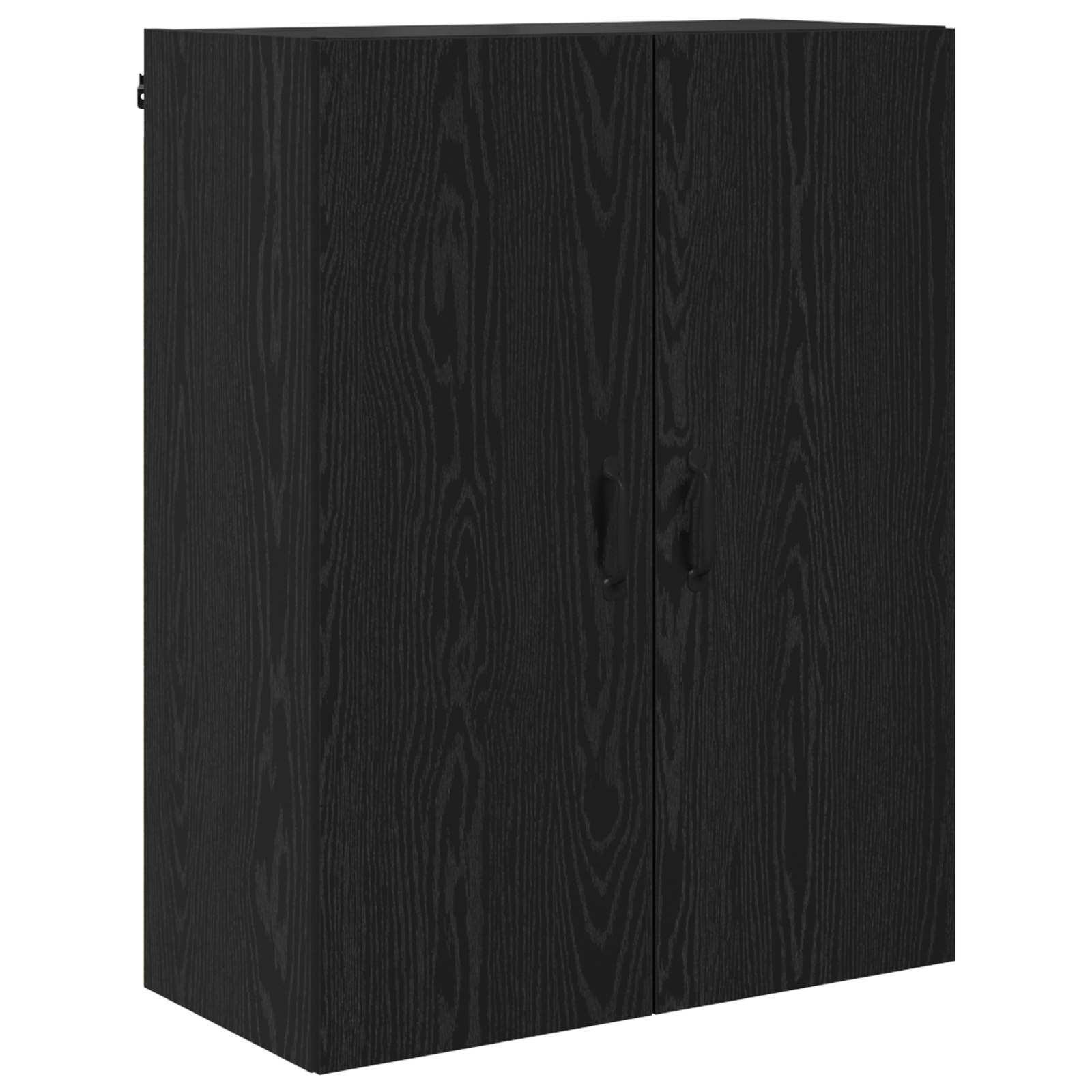 Highboard met lade Zwart Eiken 69,5 x 34 x 180 cm Bewerkt hout is nu te koop bij PeponiXL, paradijselijk wonen!