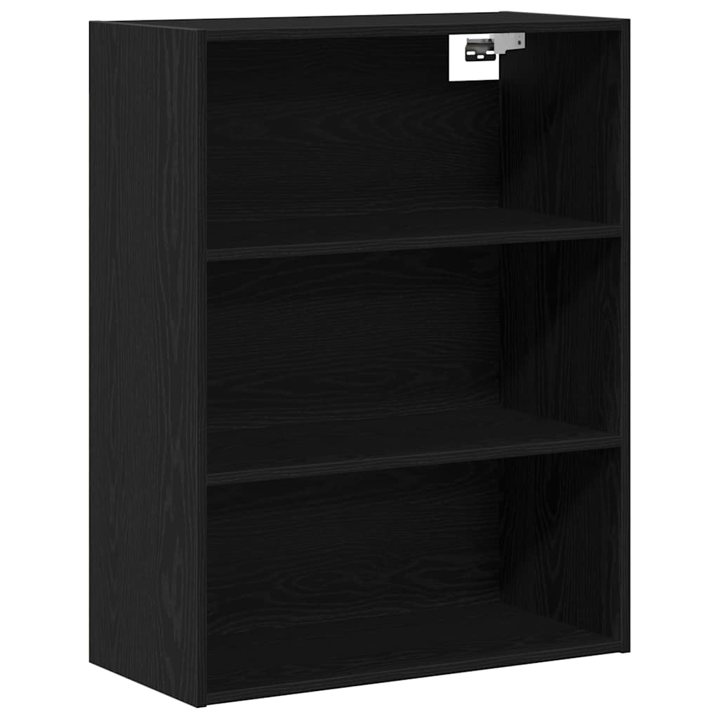 Hoge kast Zwart Eiken 69,5 x 32,5 x 180 cm Bewerkt hout is nu te koop bij PeponiXL, paradijselijk wonen!