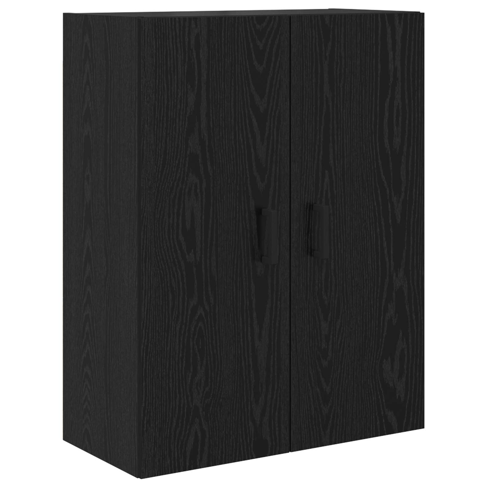 Highboard met lade Zwart Eiken 69,5 x 34 x 180 cm Bewerkt hout is nu te koop bij PeponiXL, paradijselijk wonen!