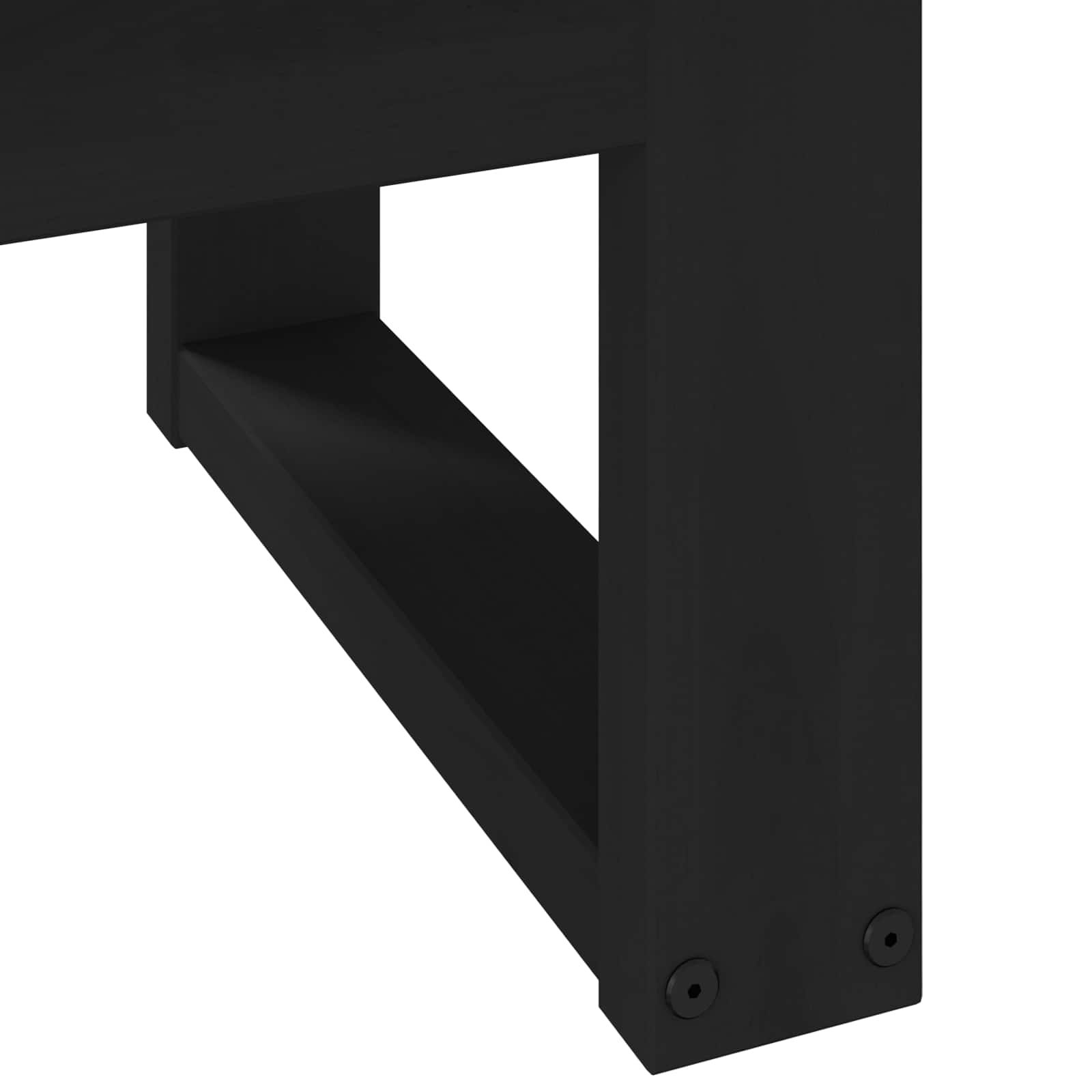 Salontafel NOAIN Zwart 119 x 60 x 40 cm Massief grenenhout is nu te koop bij PeponiXL, paradijselijk wonen!