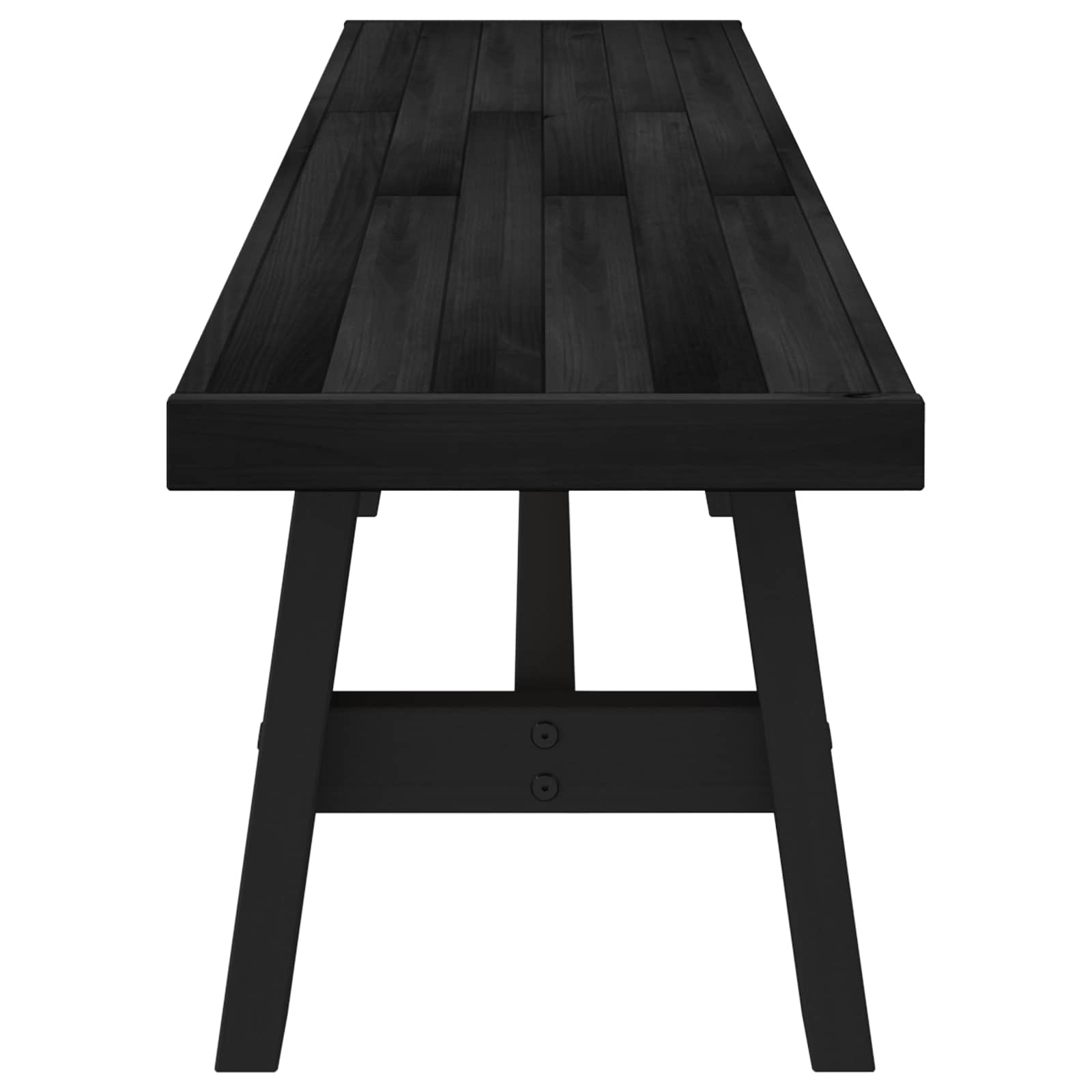 Eetbank NOAIN 180 x 41 x 45 cm Massief grenenhout Zwart is nu te koop bij PeponiXL, paradijselijk wonen!