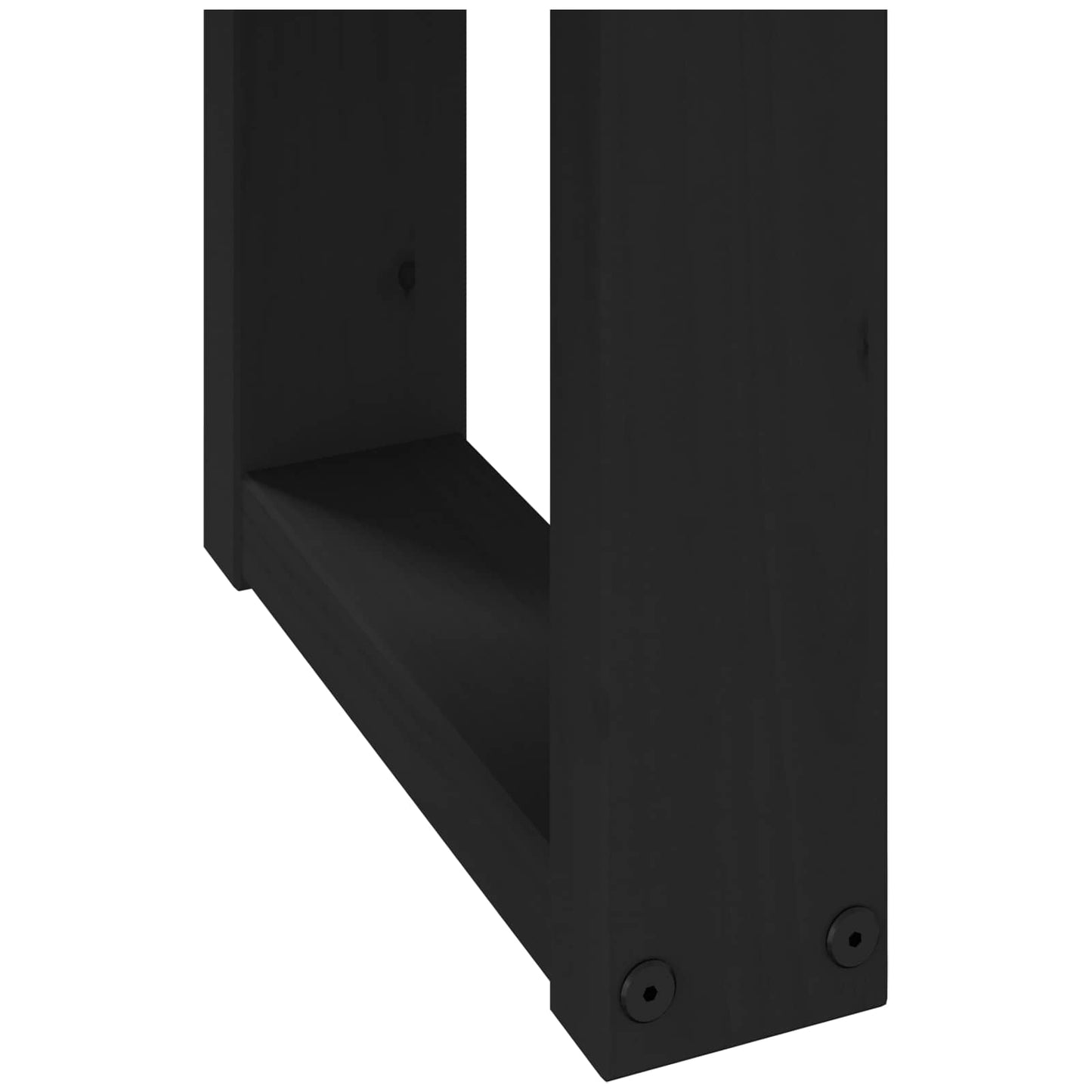 Eetbank NOAIN 180 x 41 x 45 cm Massief grenenhout Zwart is nu te koop bij PeponiXL, paradijselijk wonen!