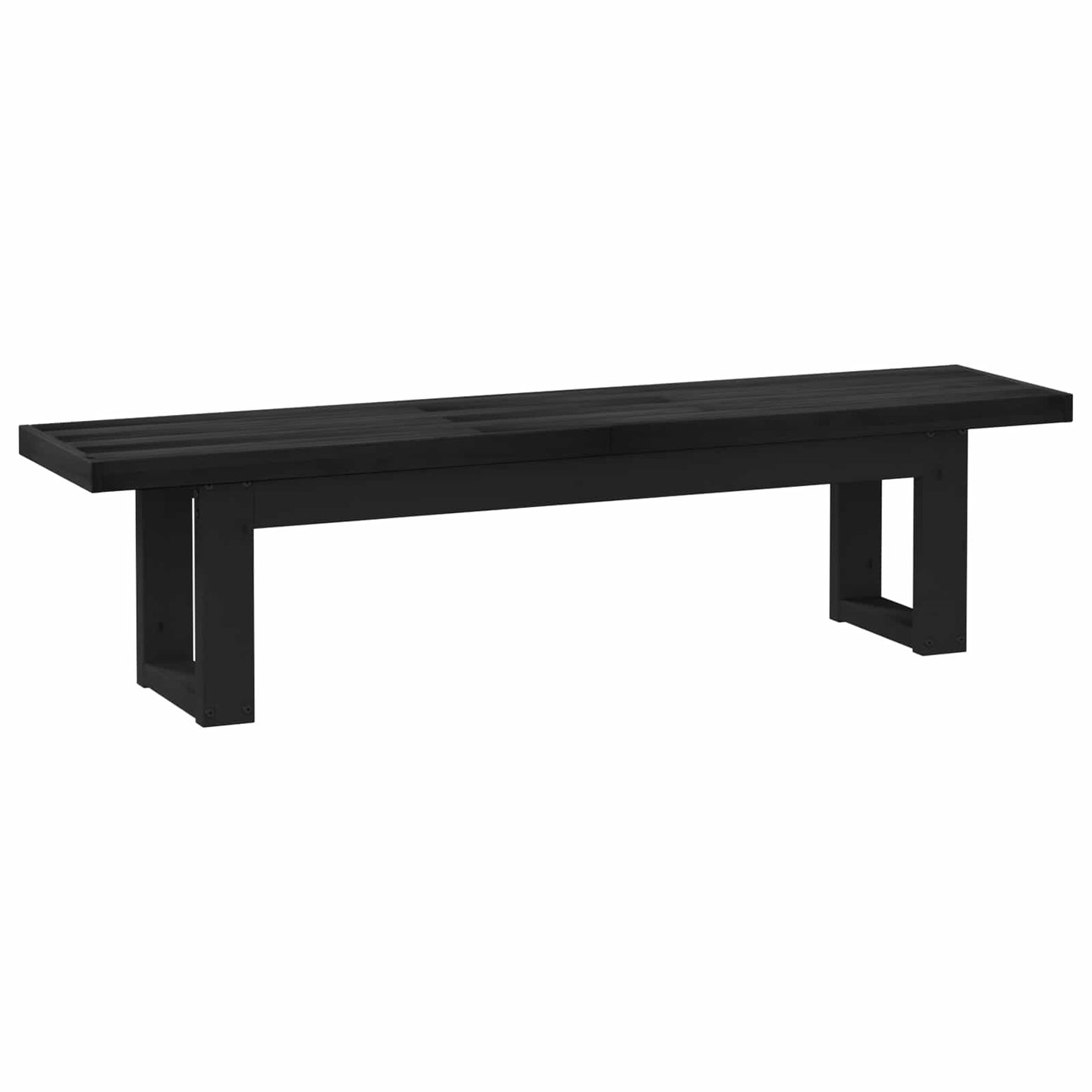 Eetbank NOAIN 180 x 41 x 45 cm Massief grenenhout Zwart is nu te koop bij PeponiXL, paradijselijk wonen!