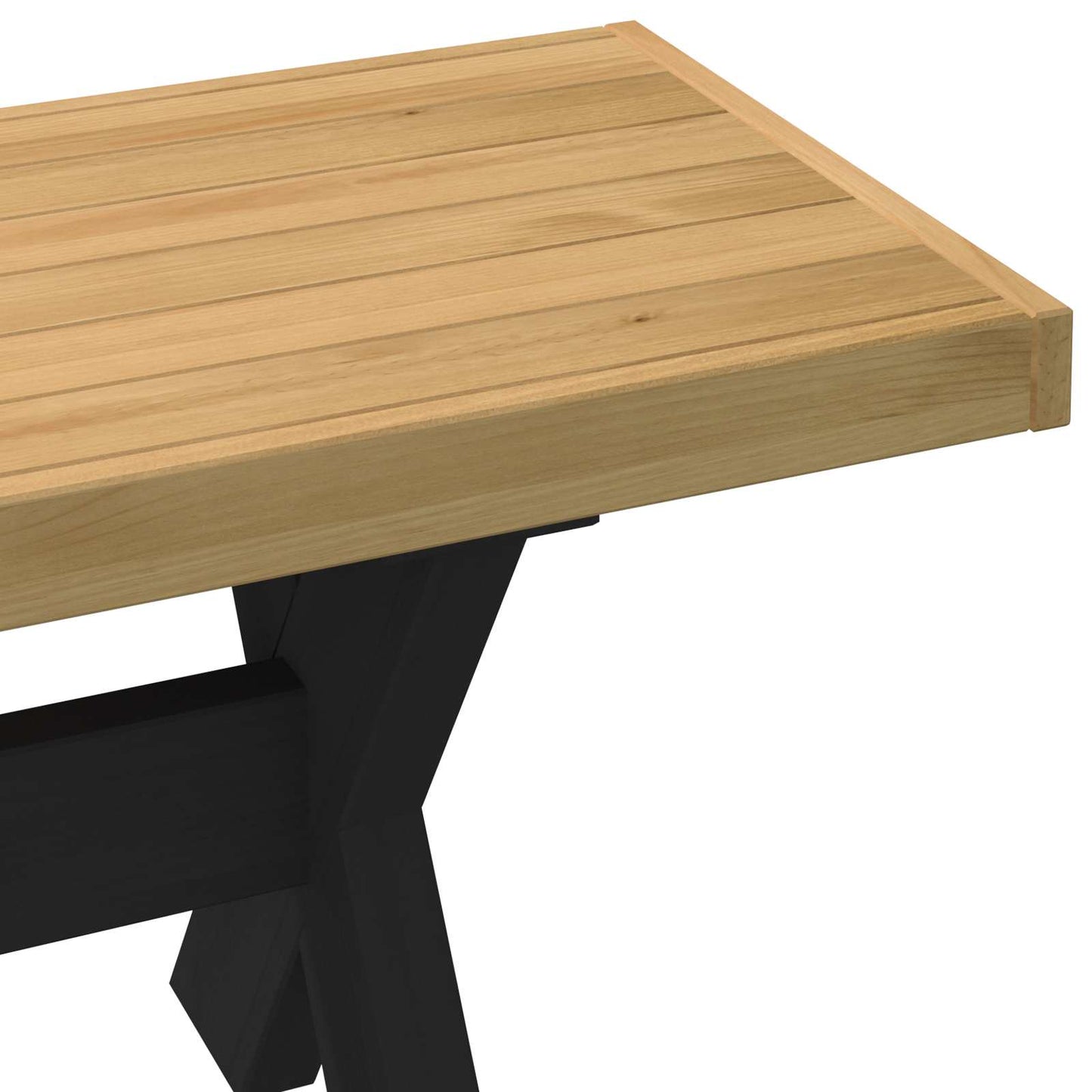 Eetbank NOAIN 160 x 41 x 45 cm Massief grenenhout Naturel is nu te koop bij PeponiXL, paradijselijk wonen!
