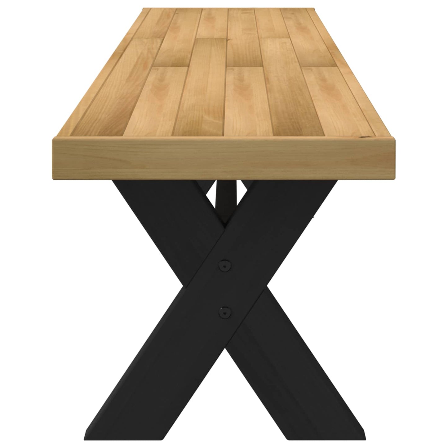Eetbank NOAIN 160 x 41 x 45 cm Massief grenenhout Naturel is nu te koop bij PeponiXL, paradijselijk wonen!