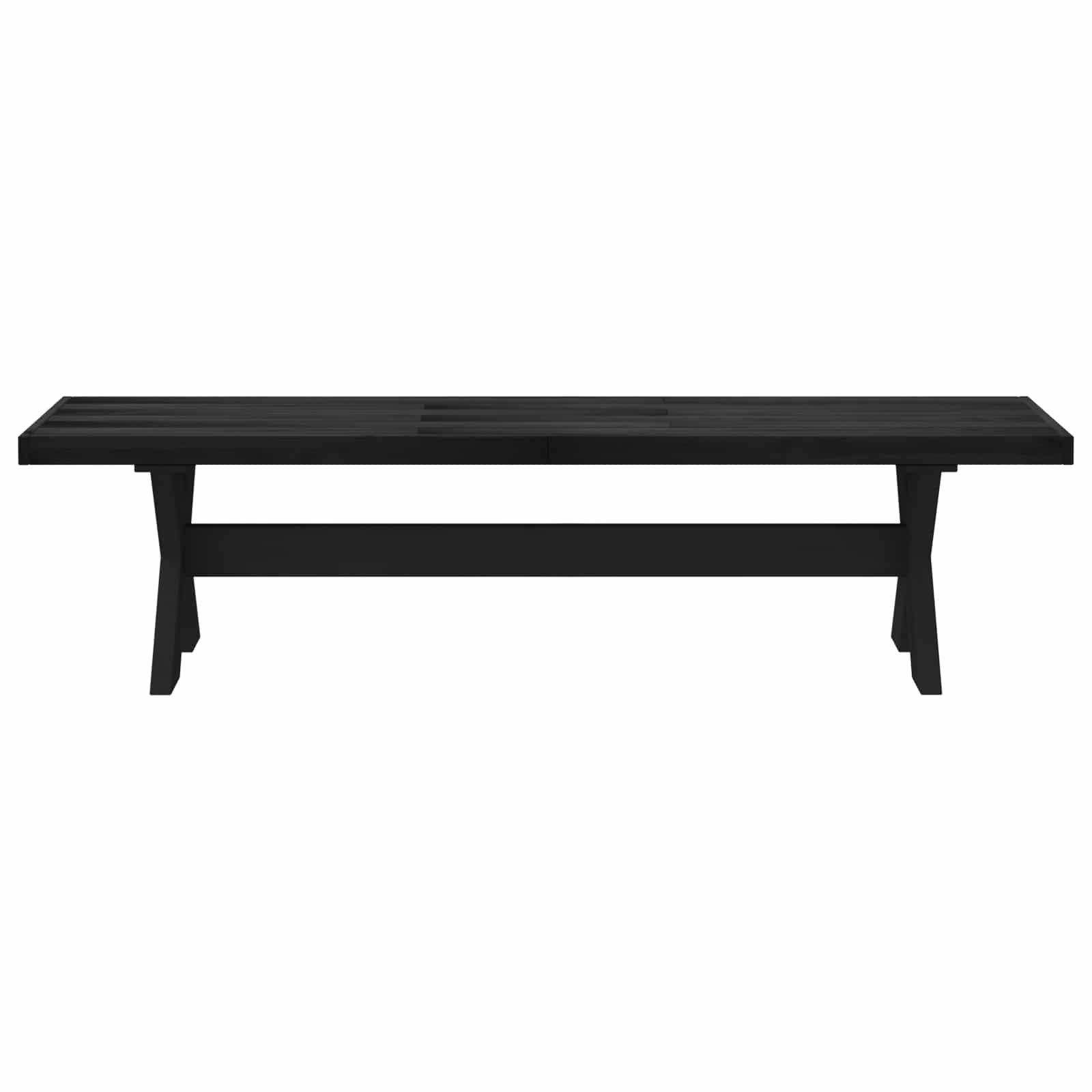 Eetbank NOAIN 160 x 41 x 45 cm Massief grenenhout Zwart is nu te koop bij PeponiXL, paradijselijk wonen!