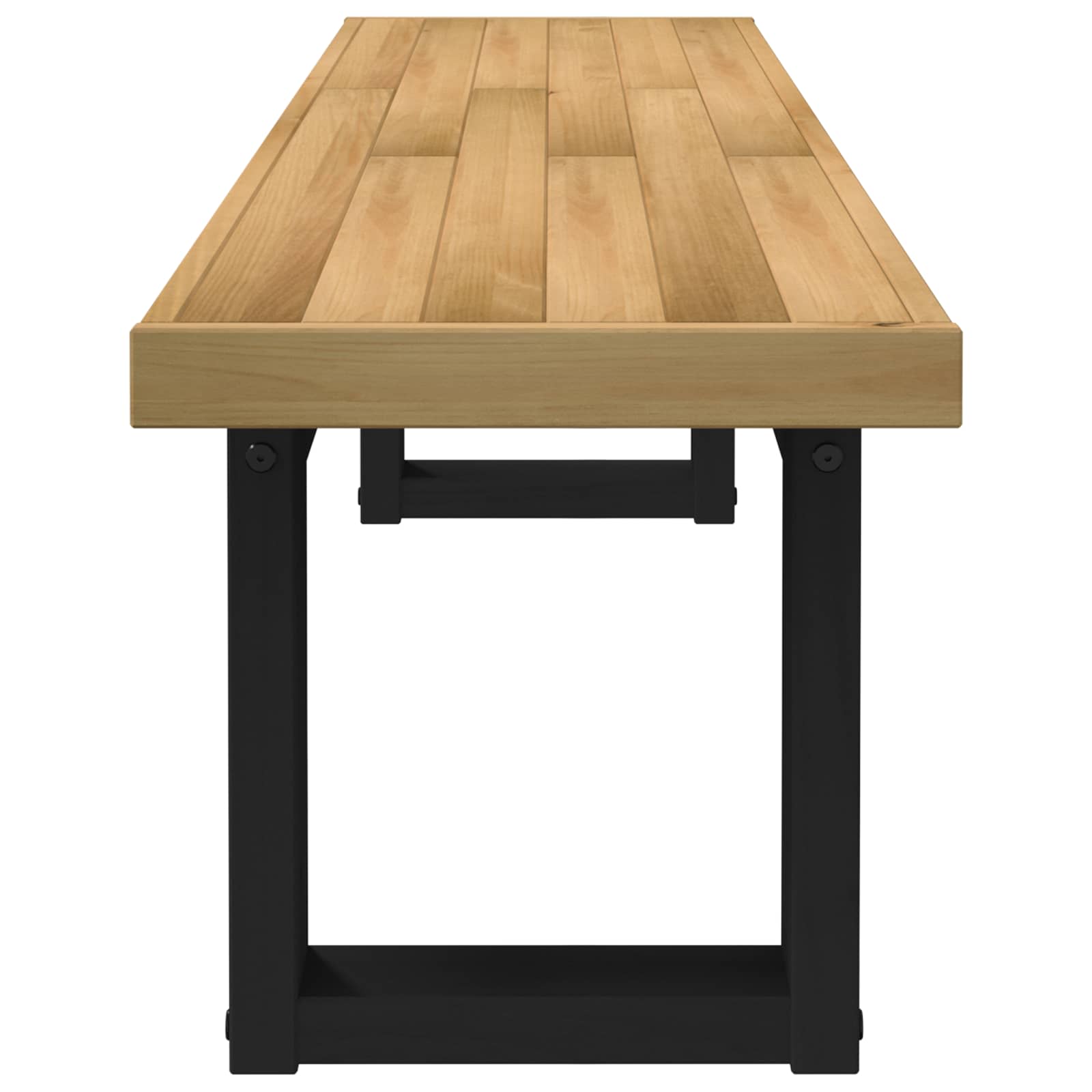 Eetbank NOAIN 160 x 41 x 45 cm Massief grenenhout Naturel is nu te koop bij PeponiXL, paradijselijk wonen!