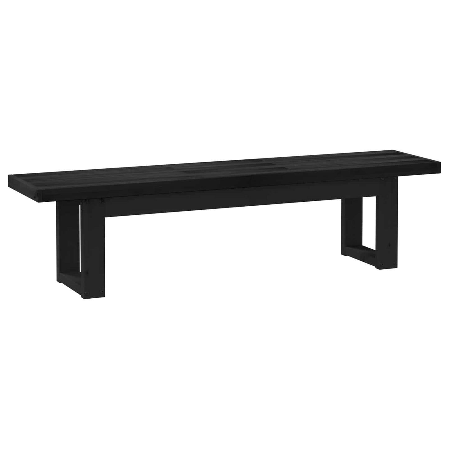 Eetbank NOAIN 160 x 41 x 45 cm Massief grenenhout Zwart is nu te koop bij PeponiXL, paradijselijk wonen!