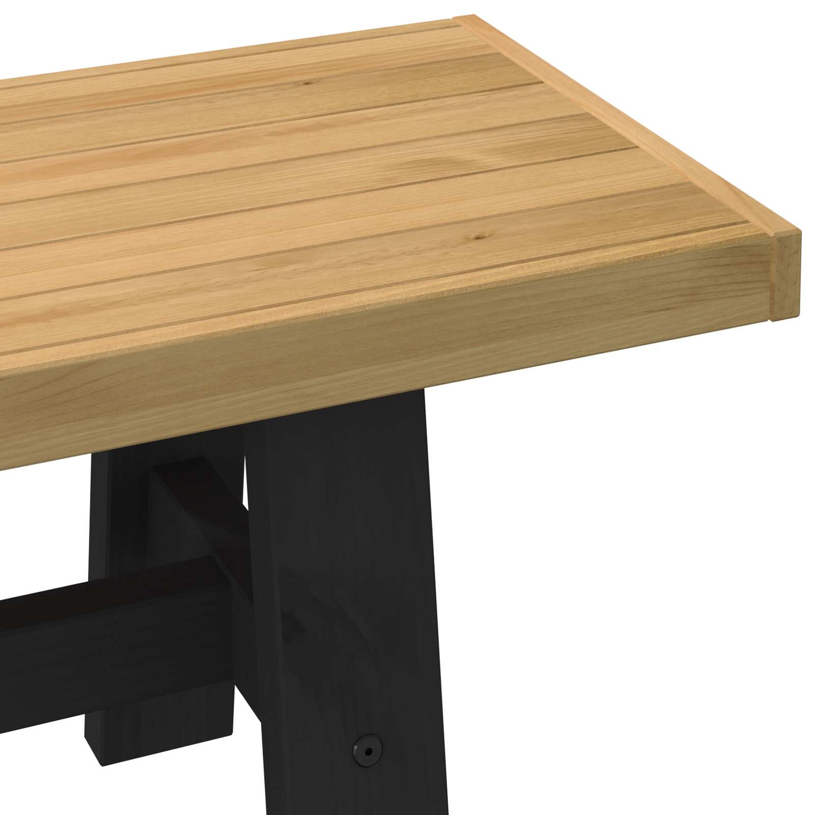 Eetbank NOAIN 120 x 41 x 45 cm Massief grenenhout Naturel is nu te koop bij PeponiXL, paradijselijk wonen!
