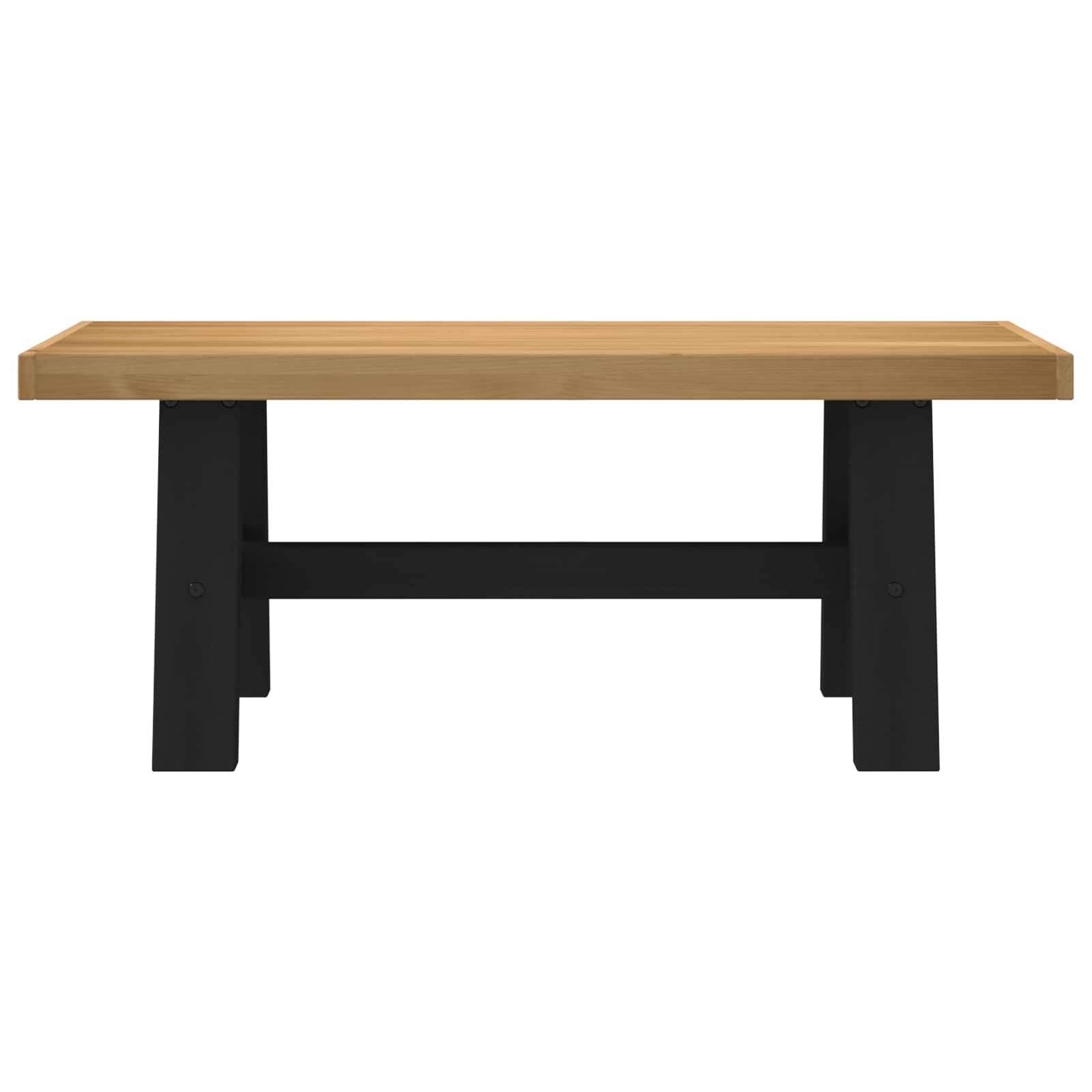 Eetbank NOAIN 120 x 41 x 45 cm Massief grenenhout Naturel is nu te koop bij PeponiXL, paradijselijk wonen!