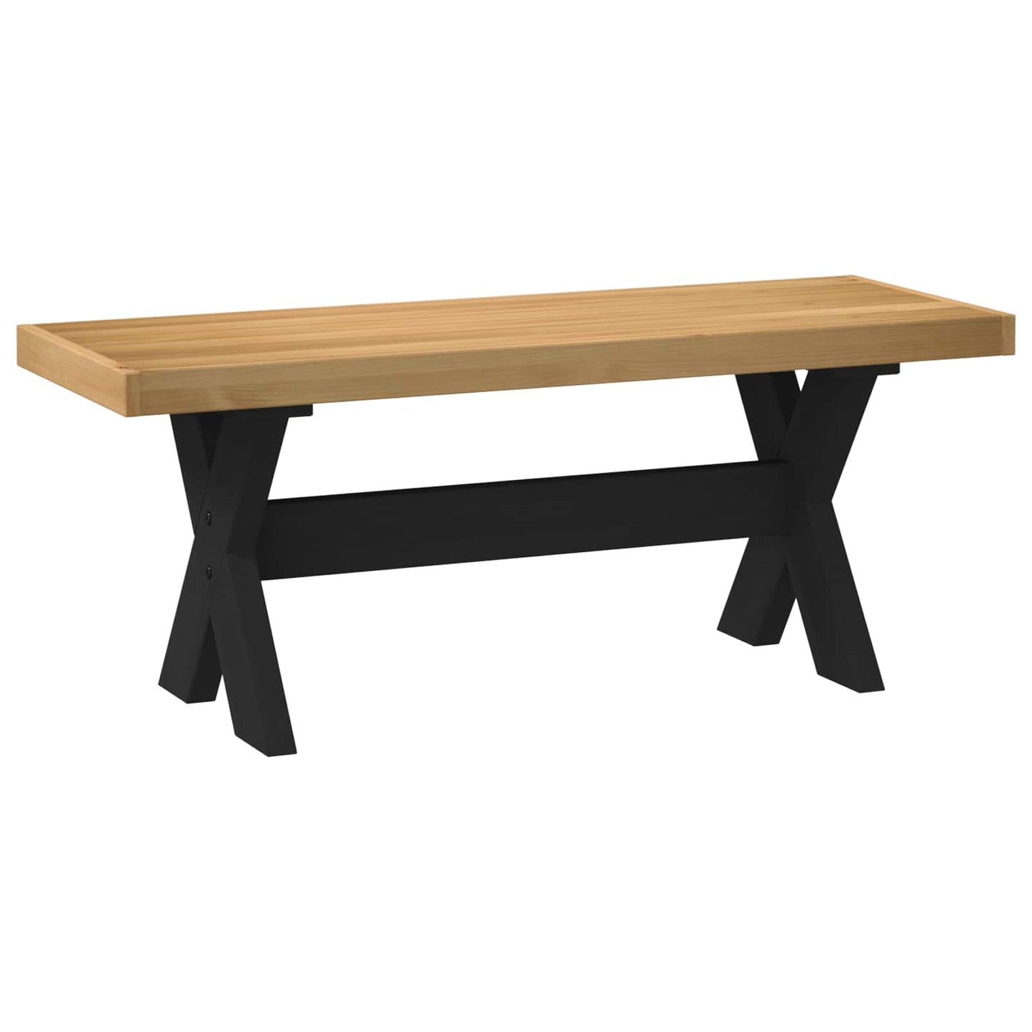 Eetbank NOAIN 120 x 41 x 45 cm Massief grenenhout Naturel is nu te koop bij PeponiXL, paradijselijk wonen!