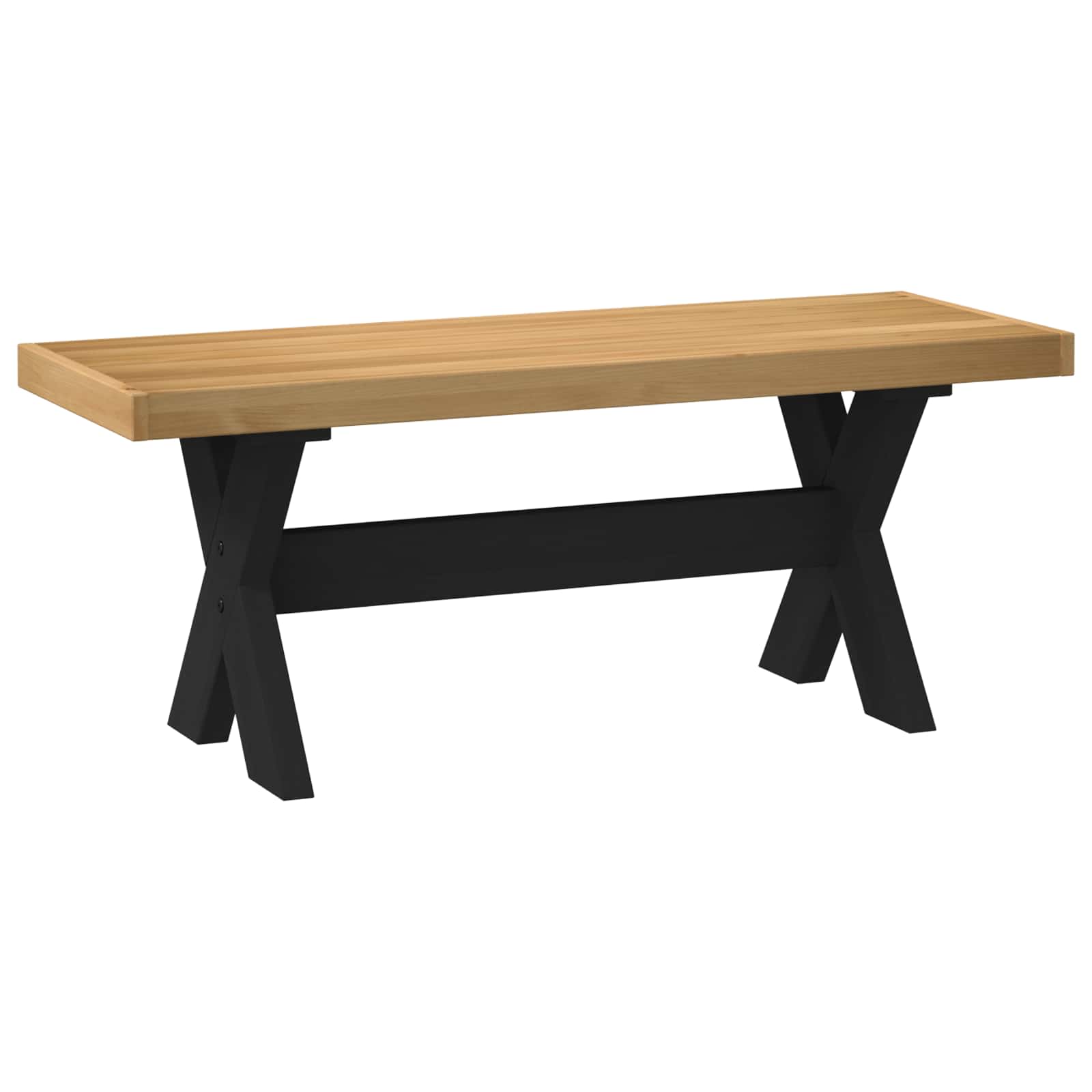 Eetbank NOAIN 120 x 41 x 45 cm Massief grenenhout Naturel is nu te koop bij PeponiXL, paradijselijk wonen!