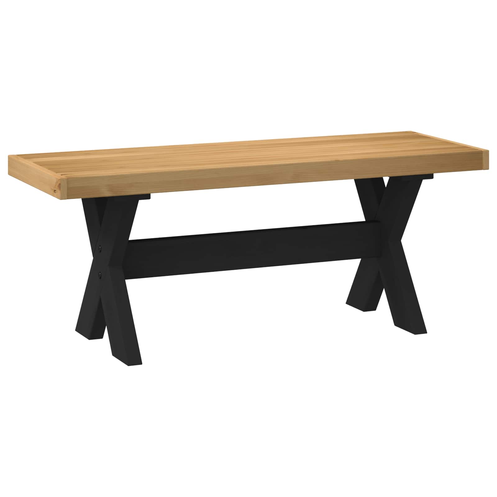 Eetbank NOAIN 120 x 41 x 45 cm Massief grenenhout Naturel is nu te koop bij PeponiXL, paradijselijk wonen!