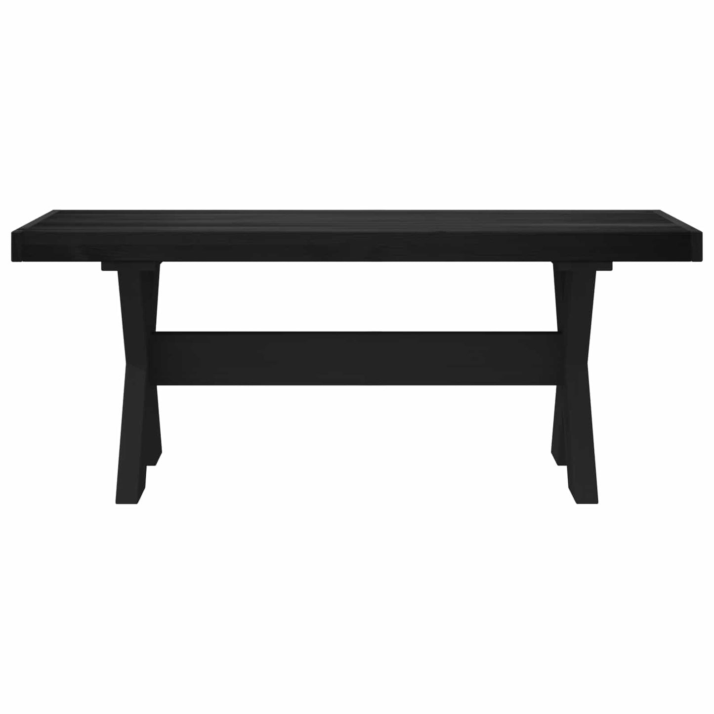 Eetbank NOAIN 120 x 41 x 45 cm Massief grenenhout Zwart is nu te koop bij PeponiXL, paradijselijk wonen!