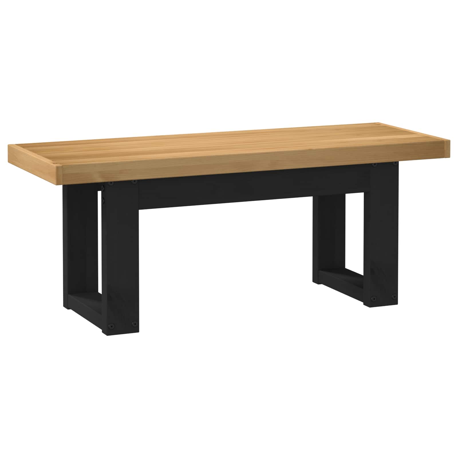 Eetbank NOAIN 120 x 41 x 45 cm Massief grenenhout Naturel is nu te koop bij PeponiXL, paradijselijk wonen!
