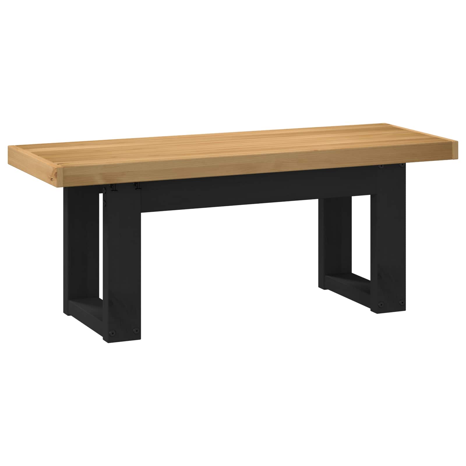 Eetbank NOAIN 120 x 41 x 45 cm Massief grenenhout Naturel is nu te koop bij PeponiXL, paradijselijk wonen!