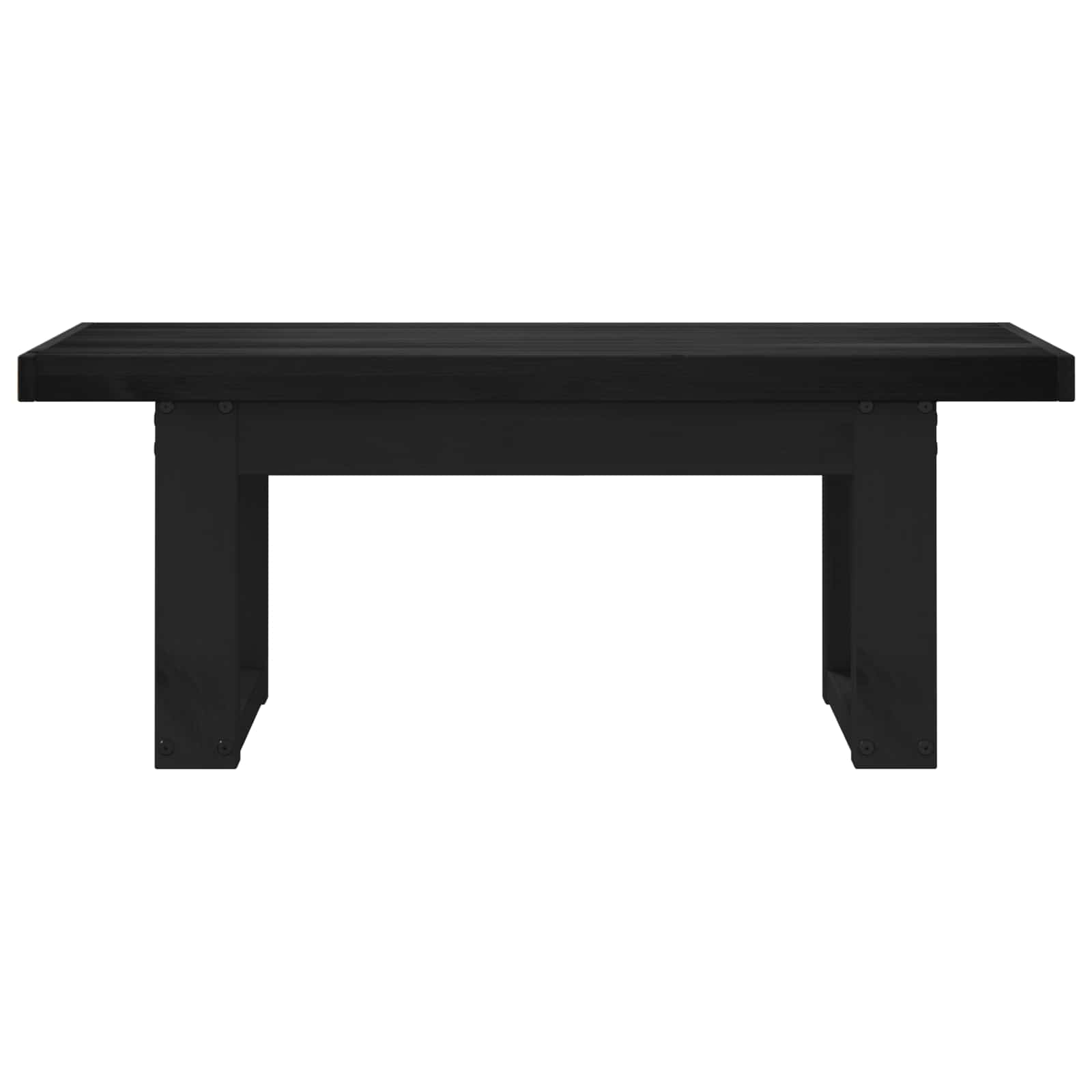 Eetbank NOAIN 120 x 41 x 45 cm Massief grenenhout Zwart is nu te koop bij PeponiXL, paradijselijk wonen!