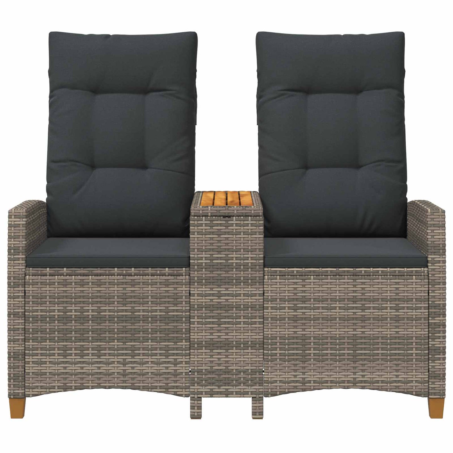 Ligbank met tafel Grijs en Donkergrijs 126 x 65 x 112 cm is nu te koop bij PeponiXL, paradijselijk wonen!