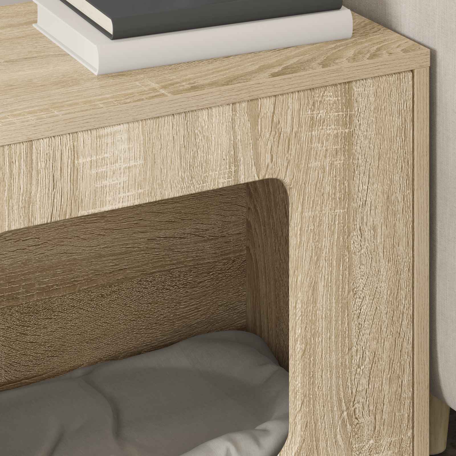 Kattenhuis Sonoma 51 x 30 x 42,5 cm Bewerkt hout is nu te koop bij PeponiXL, paradijselijk wonen!