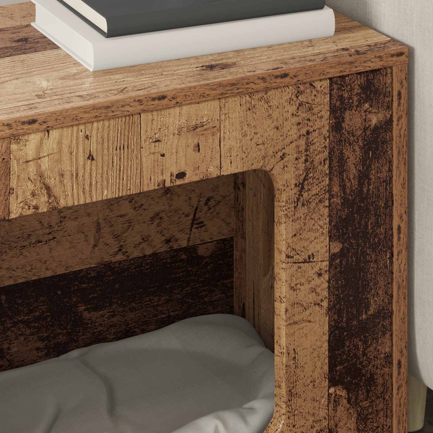 Kattenhuis Oudhout 51 x 30 x 42,5 cm Bewerkt hout is nu te koop bij PeponiXL, paradijselijk wonen!