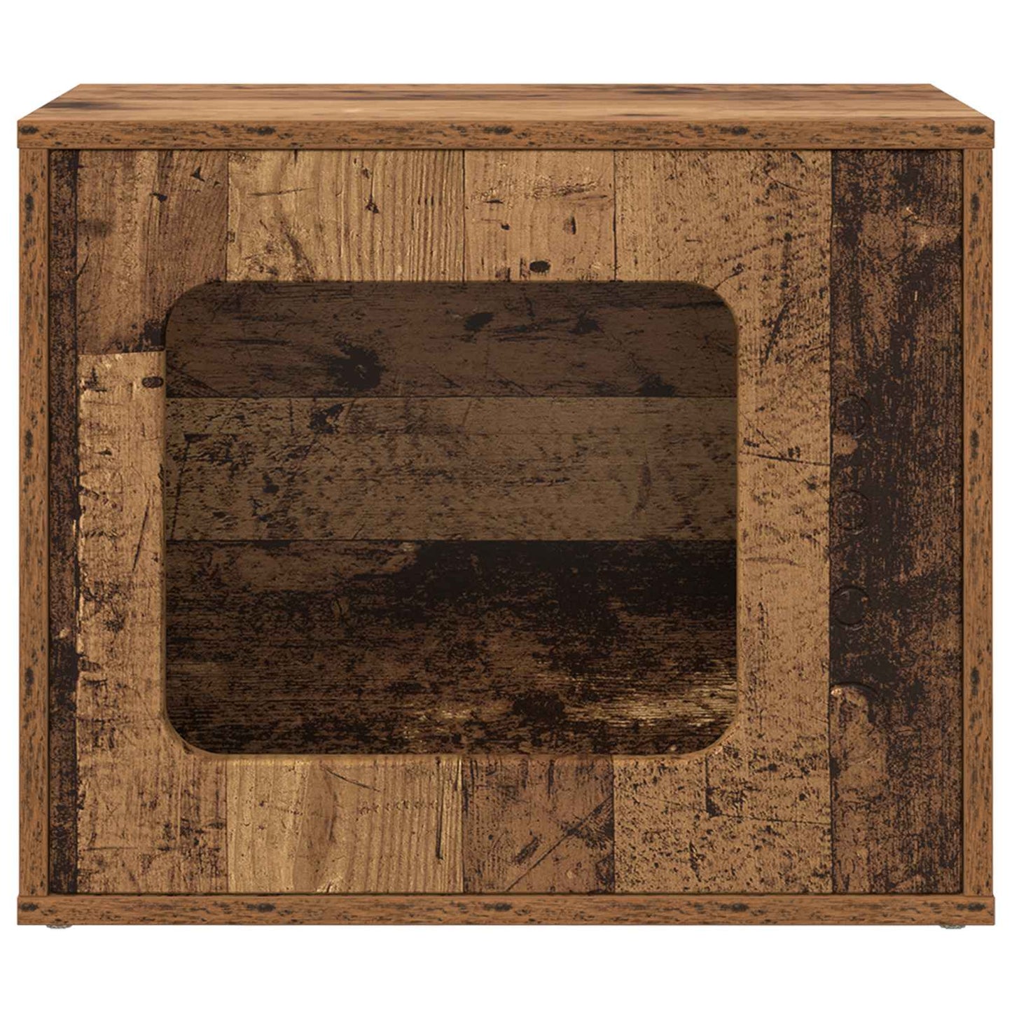 Kattenhuis Oudhout 51 x 30 x 42,5 cm Bewerkt hout is nu te koop bij PeponiXL, paradijselijk wonen!