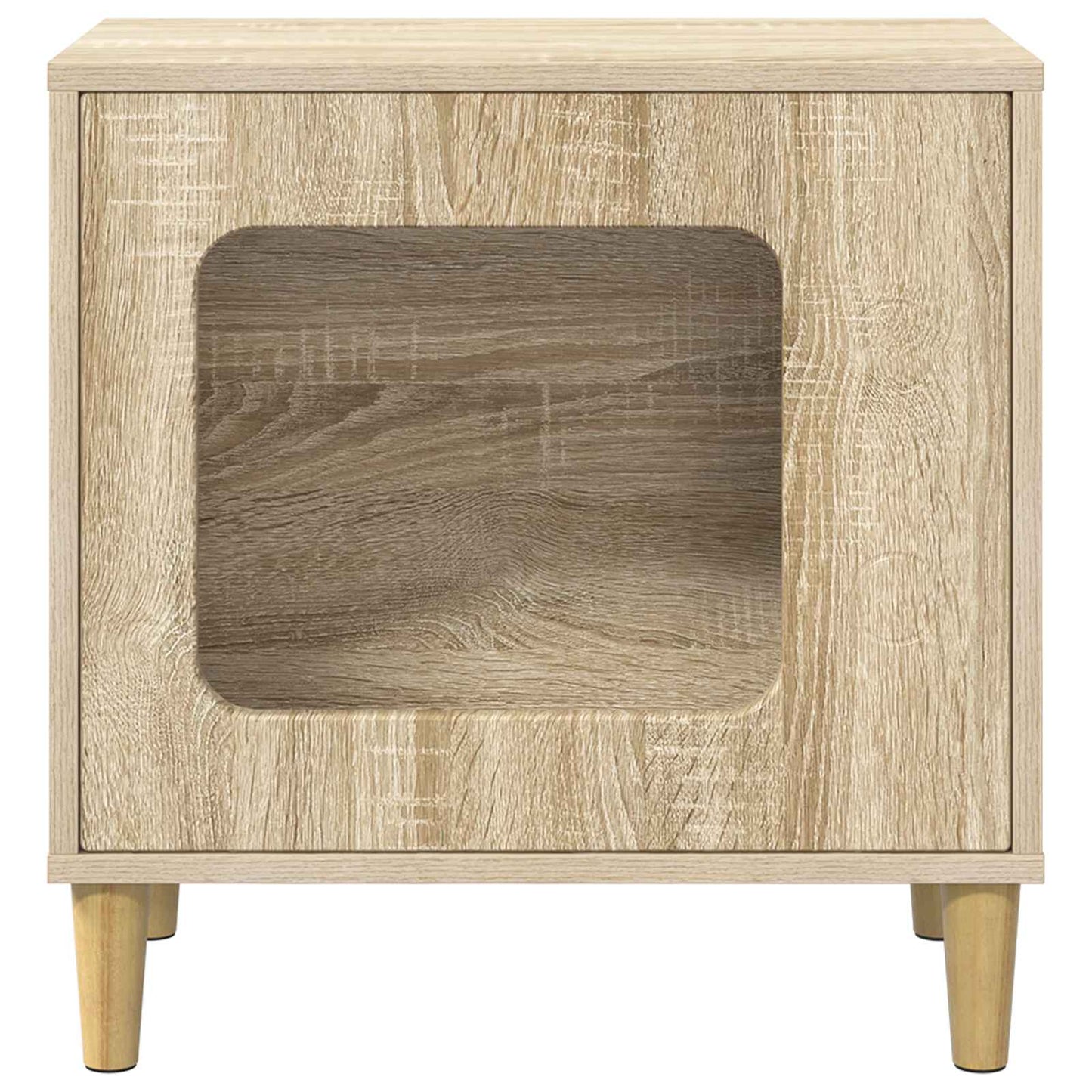 Kattenhuis Sonoma 51 x 30 x 52 cm Bewerkt hout is nu te koop bij PeponiXL, paradijselijk wonen!