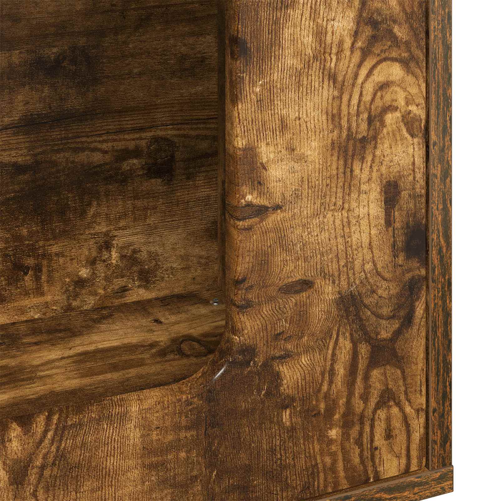 Kattenhuis Gerookt eiken 51 x 30 x 52 cm Bewerkt hout is nu te koop bij PeponiXL, paradijselijk wonen!