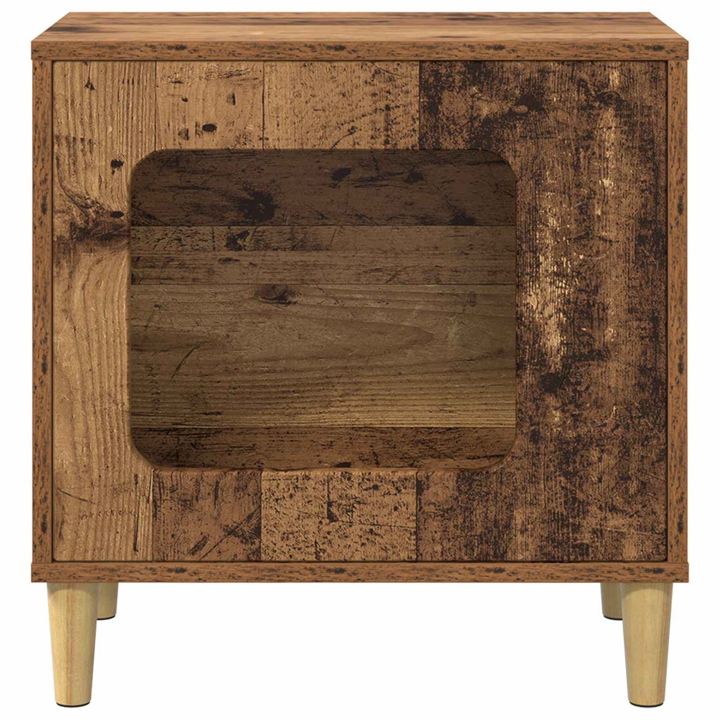 Kattenhuis Oudhout 51 x 30 x 52 cm Bewerkt hout is nu te koop bij PeponiXL, paradijselijk wonen!