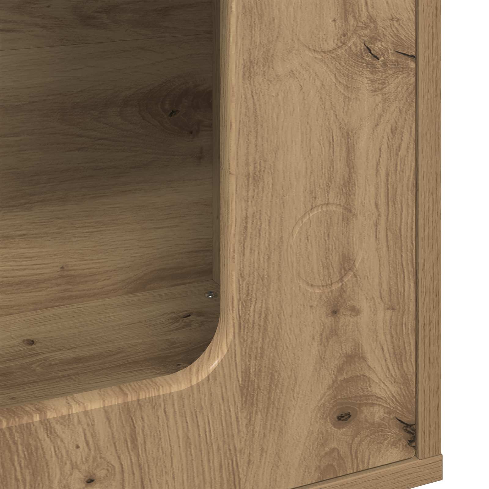 Kattenhuis Ambachtelijk eiken 51 x 30 x 52 cm Bewerkt hout is nu te koop bij PeponiXL, paradijselijk wonen!