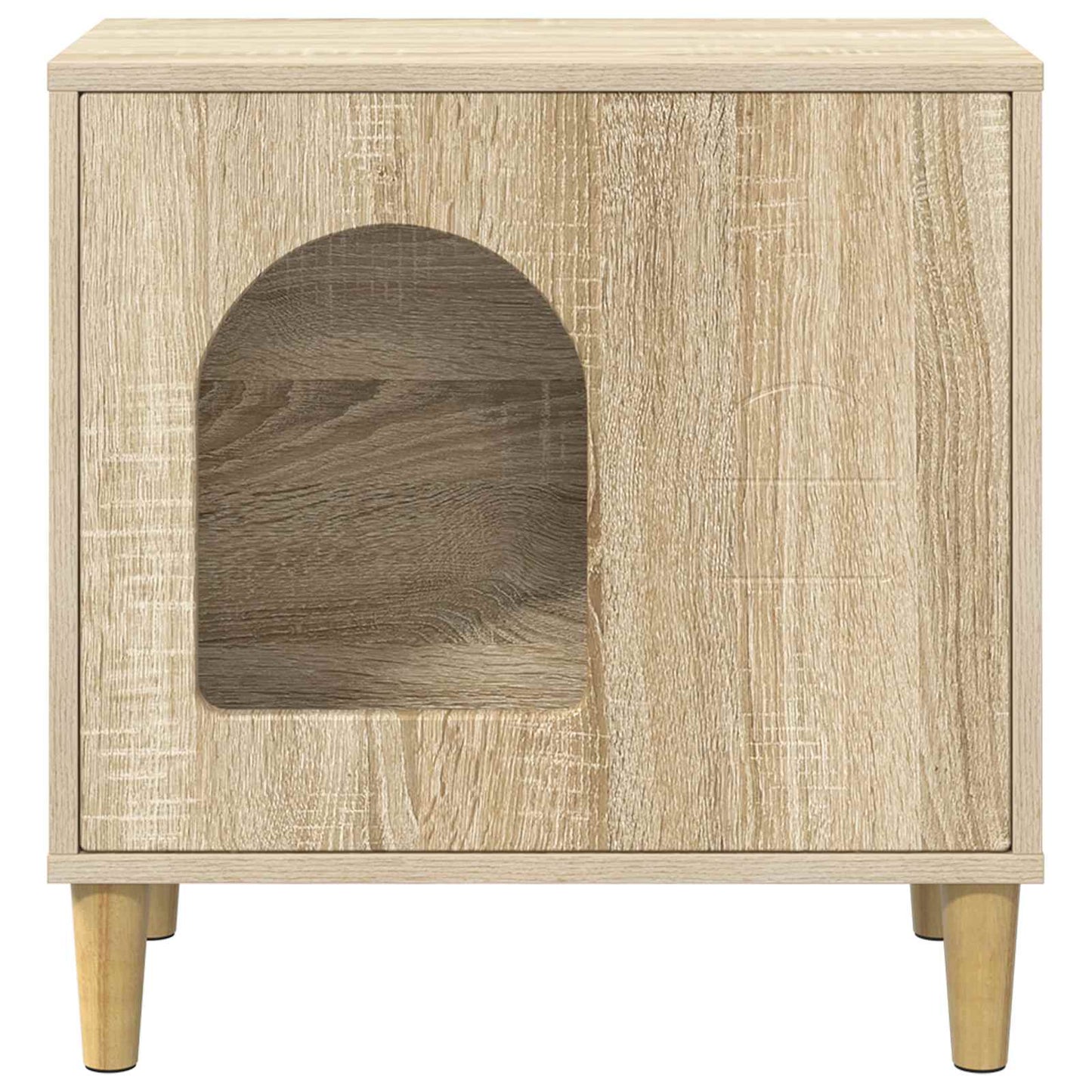 Kattenhuis Sonoma 51 x 30 x 52 cm Bewerkt hout is nu te koop bij PeponiXL, paradijselijk wonen!
