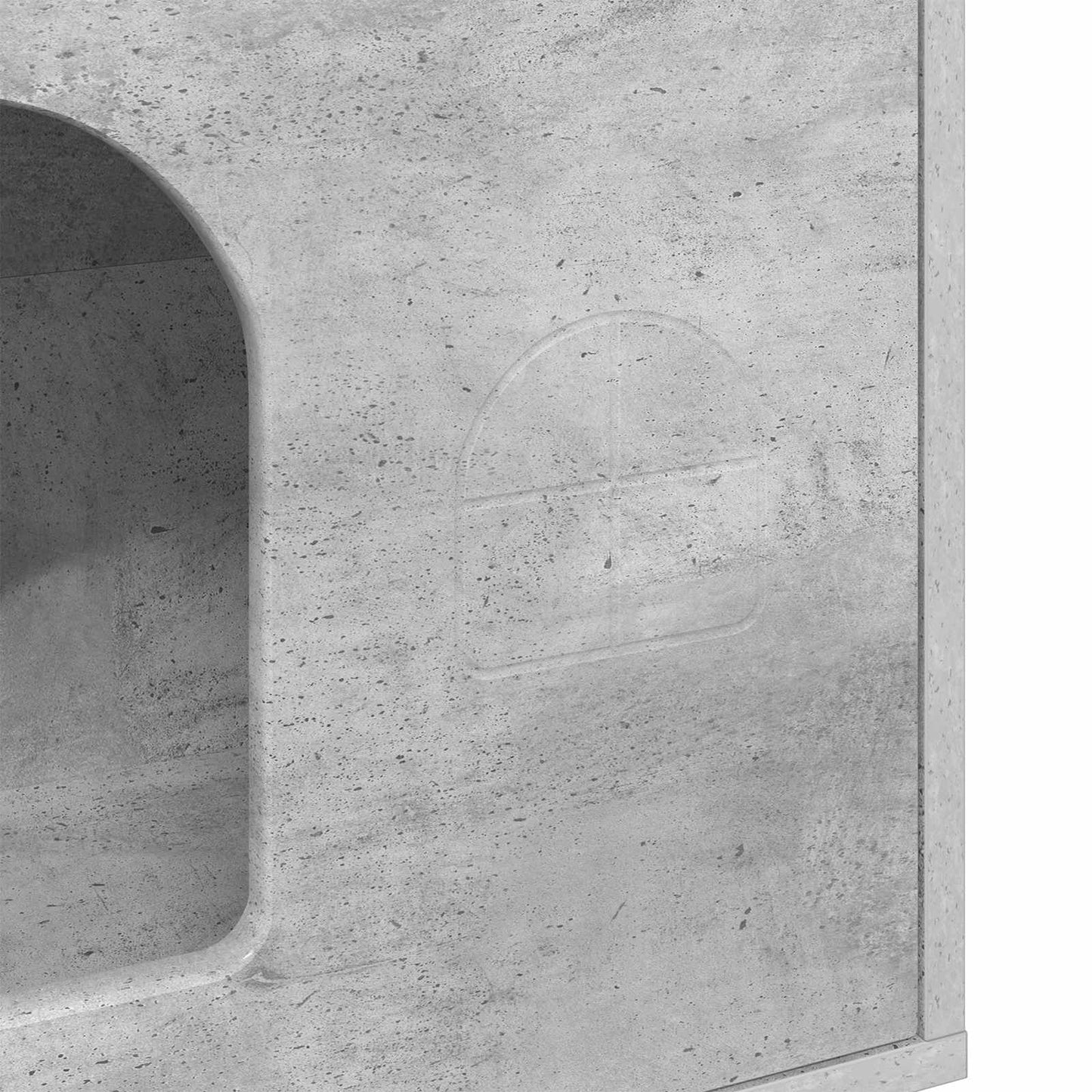 Kattenhuis Beton 51 x 30 x 52 cm Bewerkt hout is nu te koop bij PeponiXL, paradijselijk wonen!