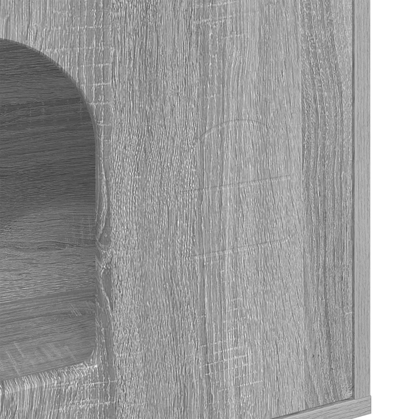 Kattenhuis Grijs Sonoma 51 x 30 x 52 cm Bewerkt hout is nu te koop bij PeponiXL, paradijselijk wonen!