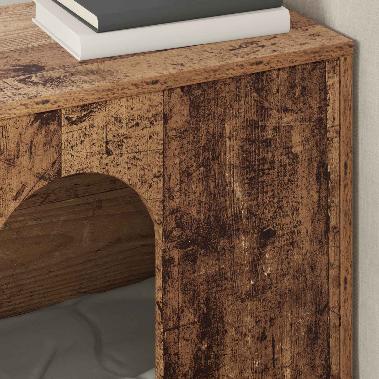 Kattenhuis Oudhout 51 x 30 x 52 cm Bewerkt hout is nu te koop bij PeponiXL, paradijselijk wonen!