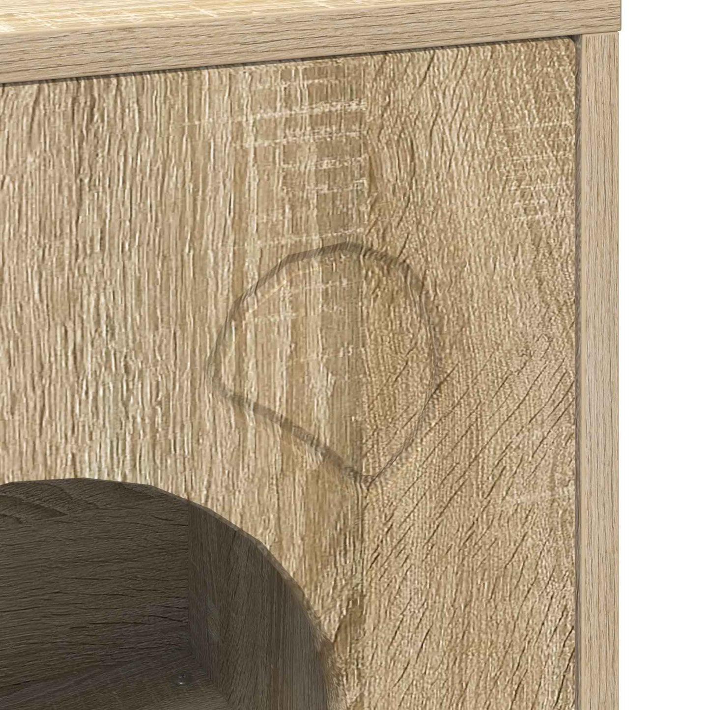 Kattenhuis Sonoma 42,5 x 40 x 53 cm Bewerkt hout is nu te koop bij PeponiXL, paradijselijk wonen!