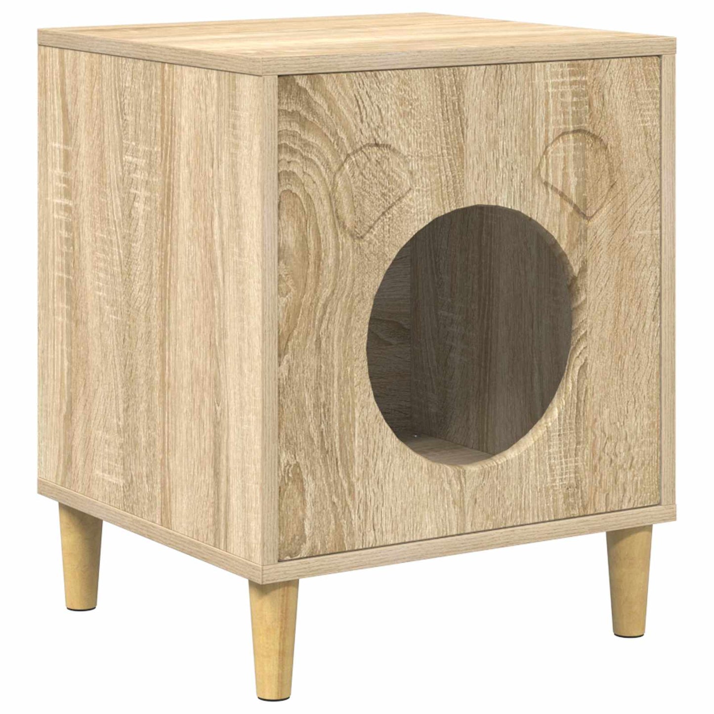 Kattenhuis Sonoma 42,5 x 40 x 53 cm Bewerkt hout is nu te koop bij PeponiXL, paradijselijk wonen!