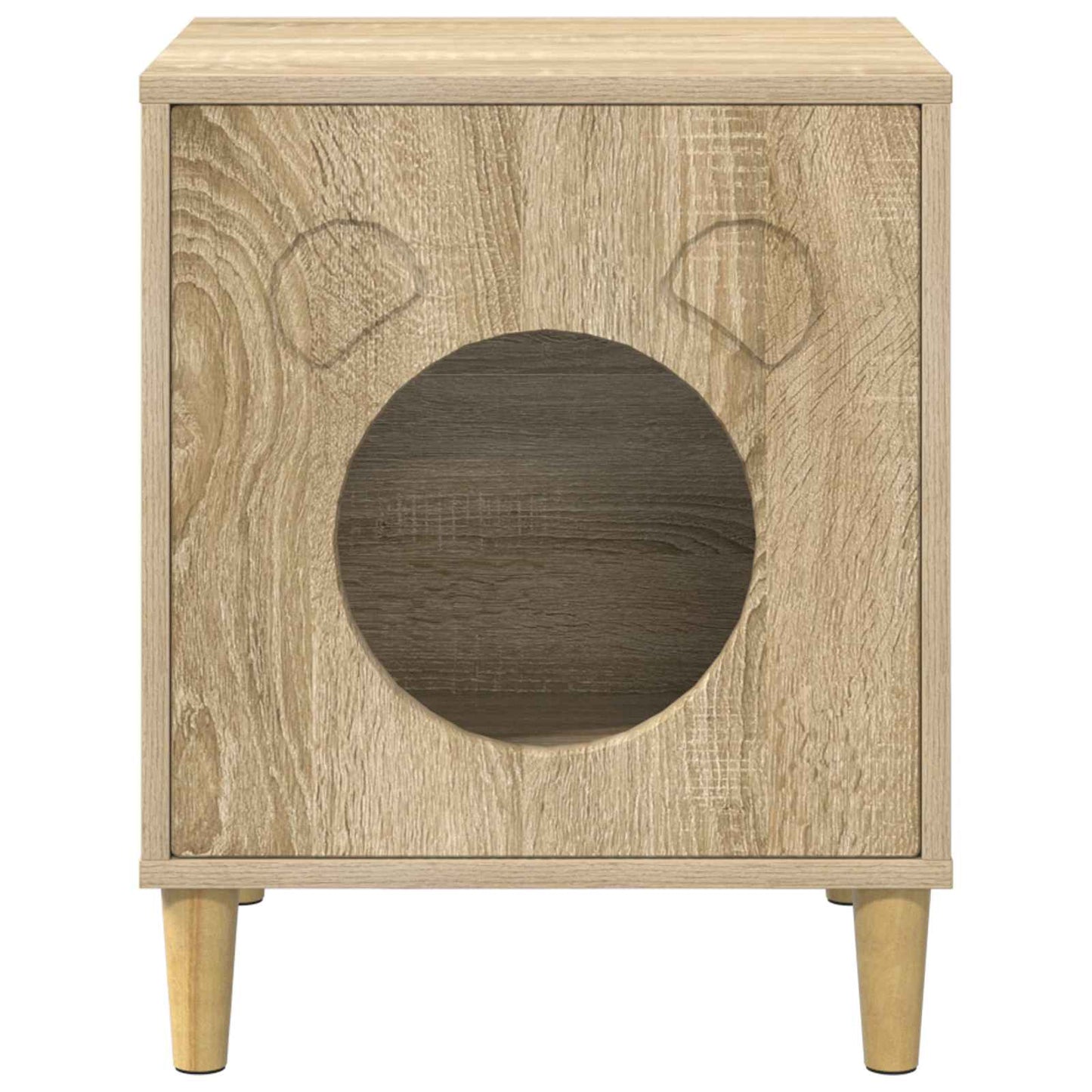 Kattenhuis Sonoma 42,5 x 40 x 53 cm Bewerkt hout is nu te koop bij PeponiXL, paradijselijk wonen!