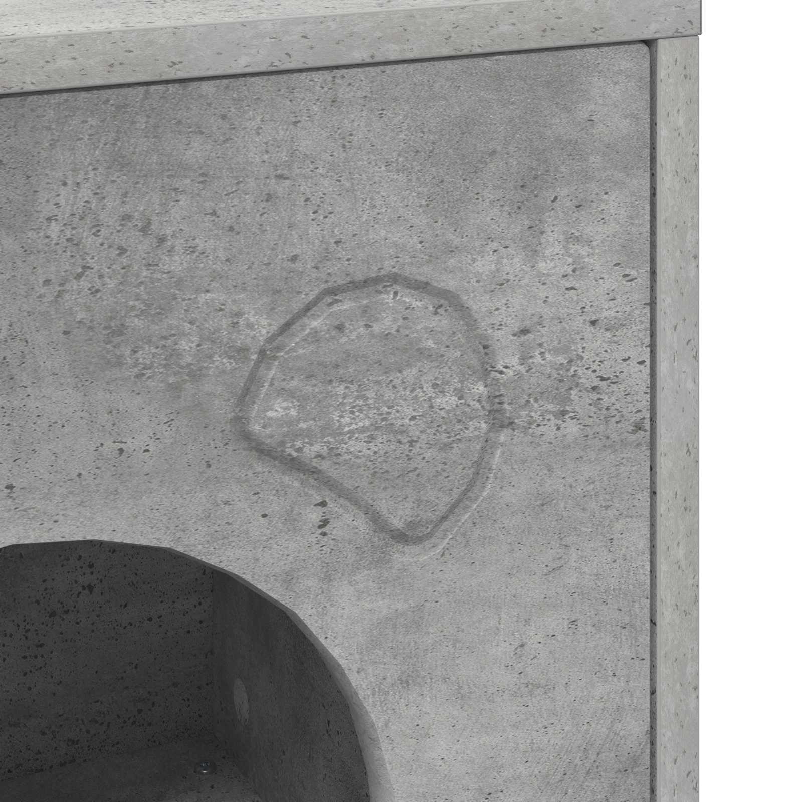 Kattenhuis Beton 42,5 x 40 x 53 cm Bewerkt hout is nu te koop bij PeponiXL, paradijselijk wonen!