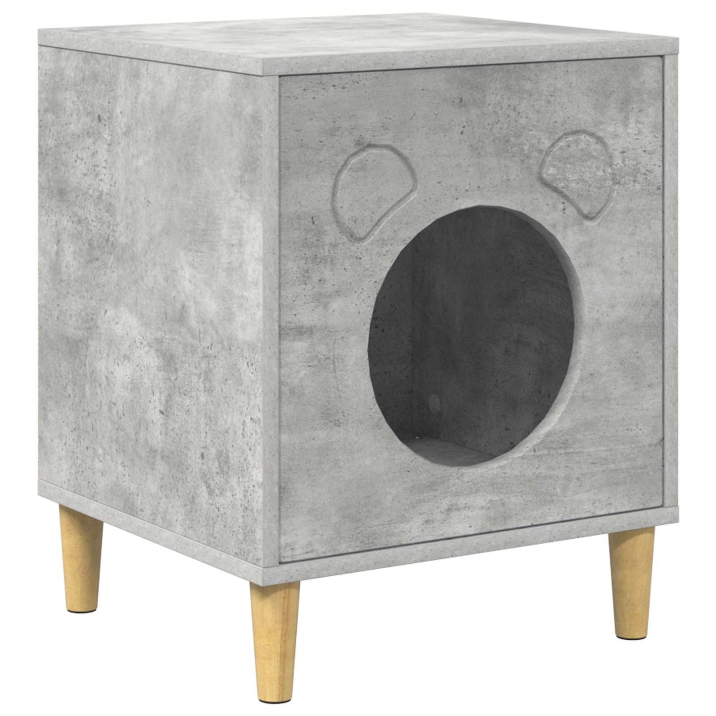 Kattenhuis Beton 42,5 x 40 x 53 cm Bewerkt hout is nu te koop bij PeponiXL, paradijselijk wonen!