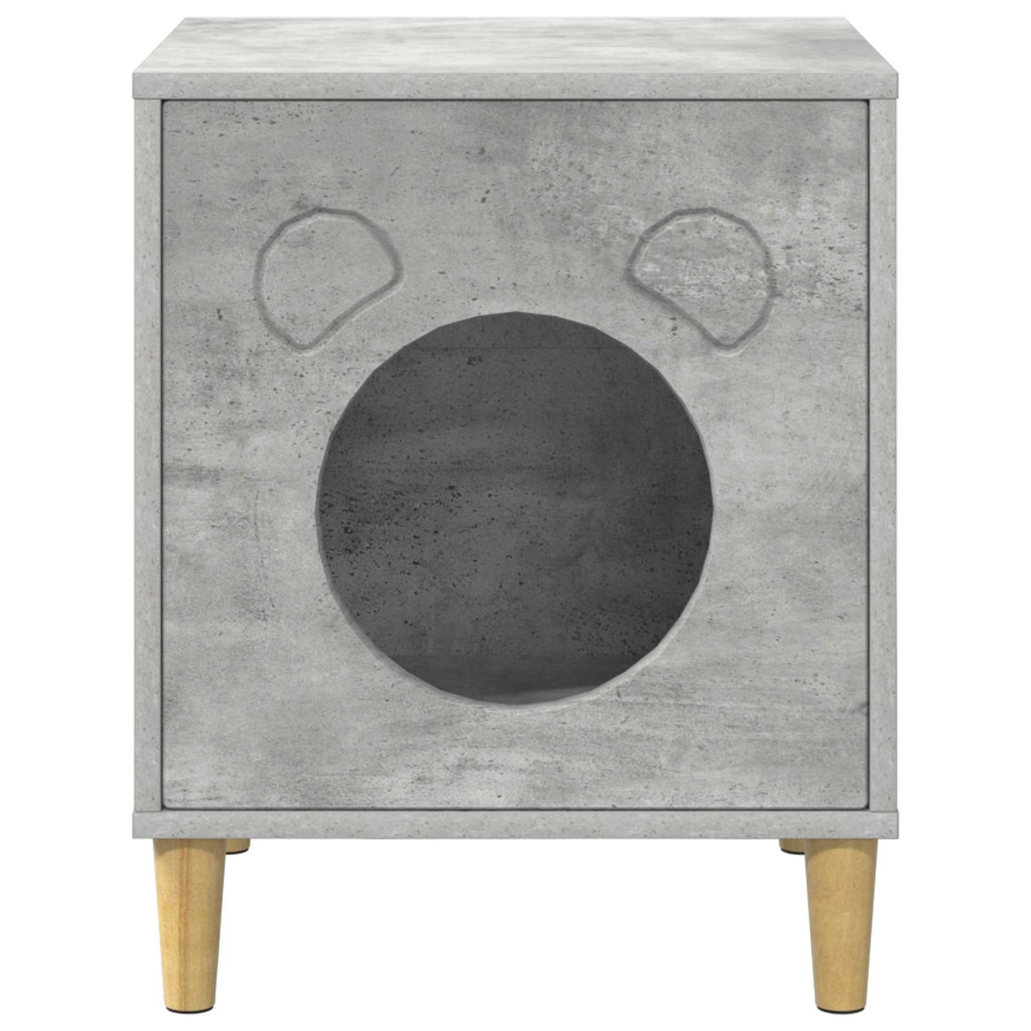 Kattenhuis Beton 42,5 x 40 x 53 cm Bewerkt hout is nu te koop bij PeponiXL, paradijselijk wonen!