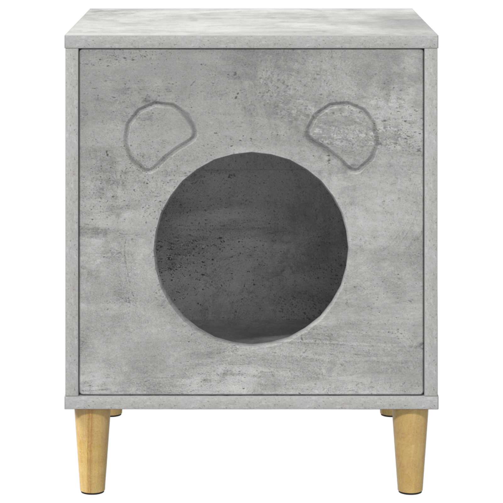 Kattenhuis Beton 42,5 x 40 x 53 cm Bewerkt hout is nu te koop bij PeponiXL, paradijselijk wonen!
