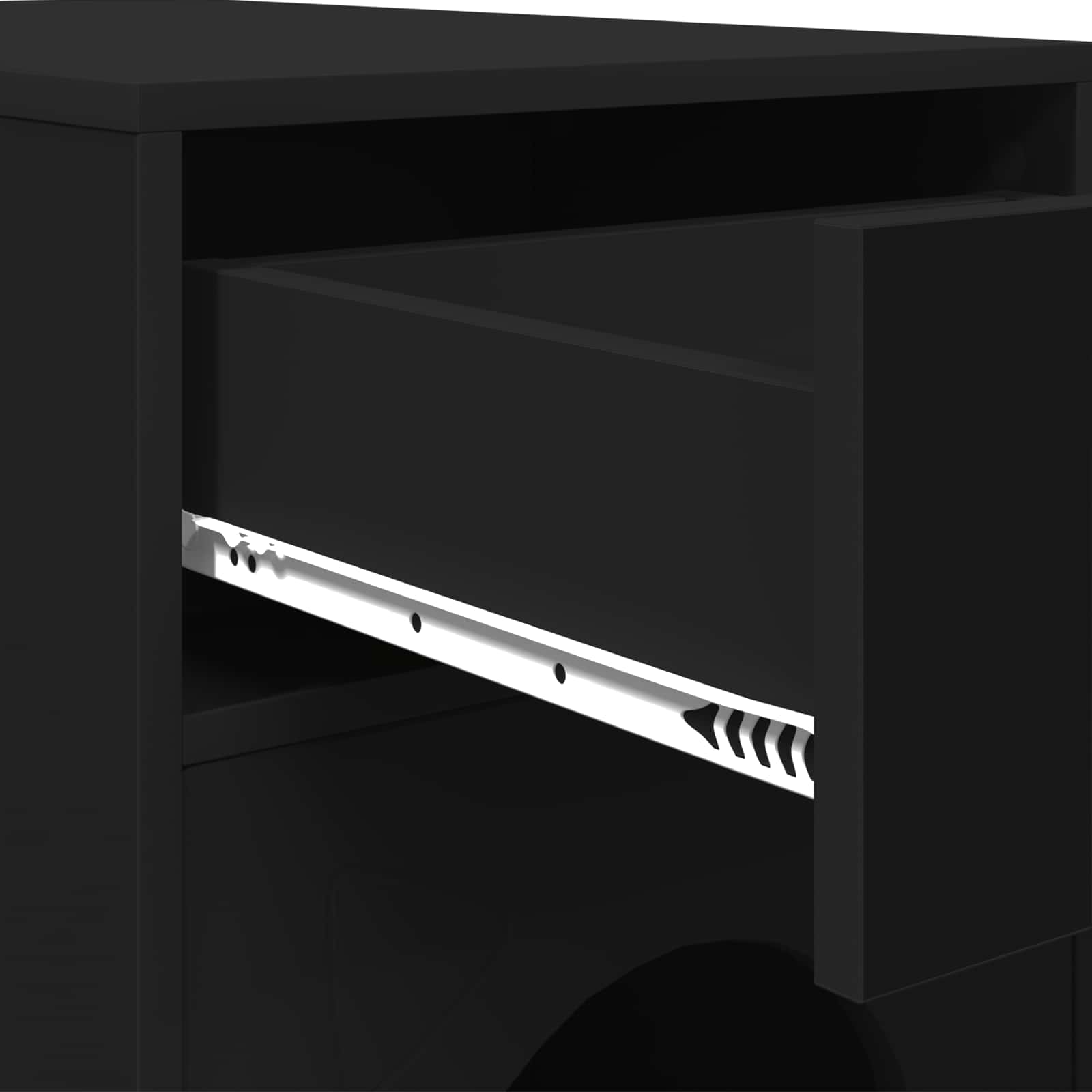 Kattenhuis Zwart 72 x 42,5 x 70 cm Bewerkt hout is nu te koop bij PeponiXL, paradijselijk wonen!