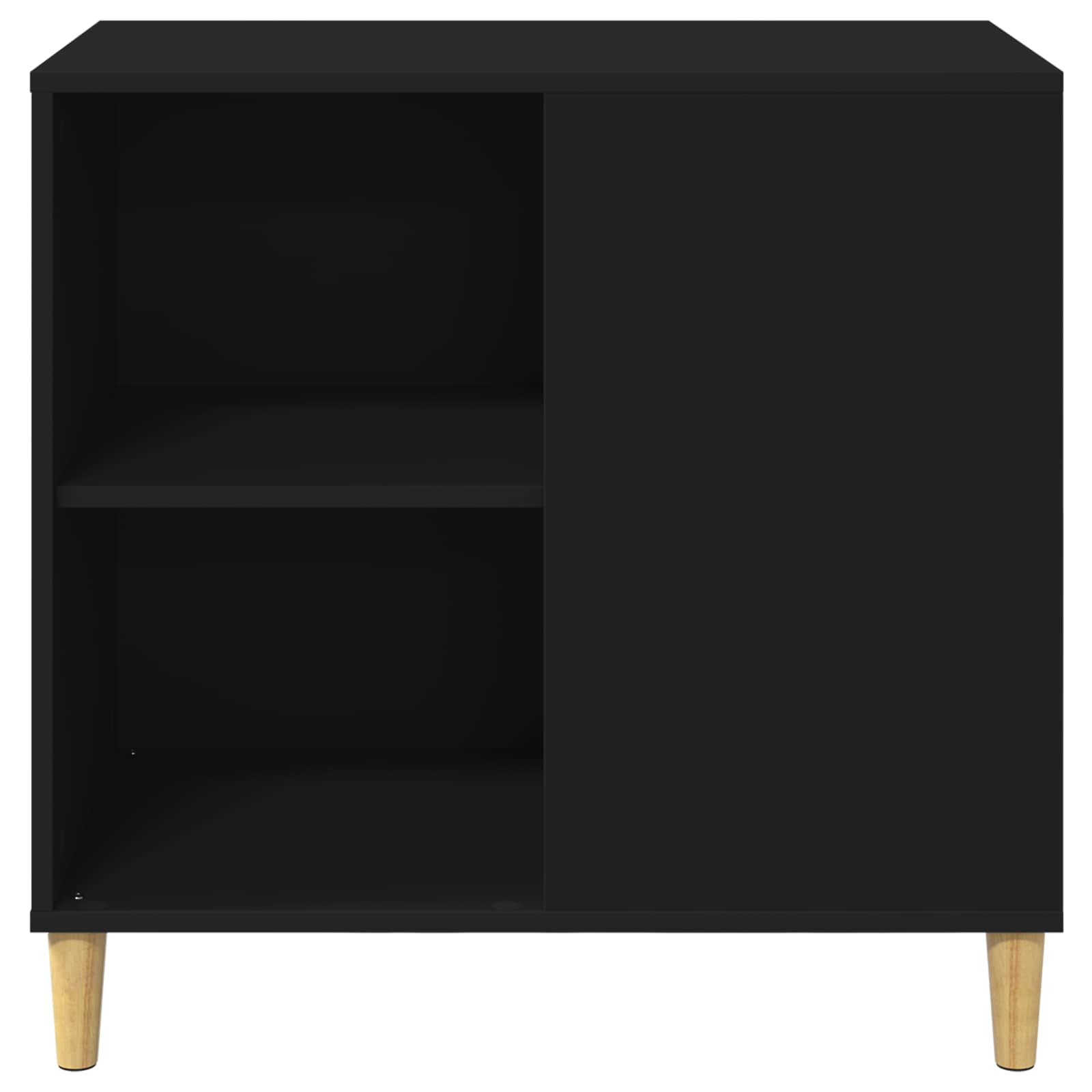 Kattenhuis Zwart 72 x 42,5 x 70 cm Bewerkt hout is nu te koop bij PeponiXL, paradijselijk wonen!