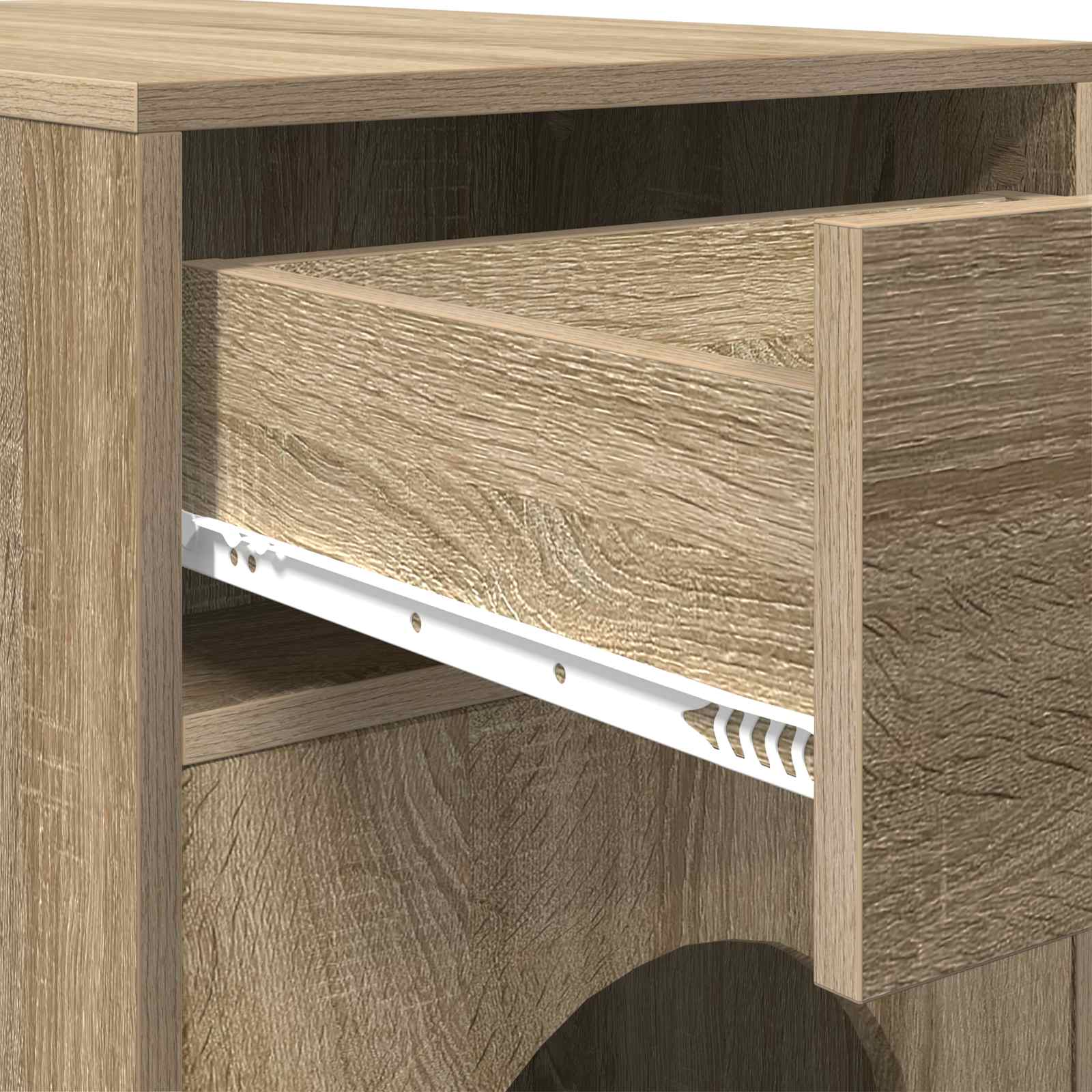 Kattenhuis Sonoma 72 x 42,5 x 70 cm Bewerkt hout is nu te koop bij PeponiXL, paradijselijk wonen!