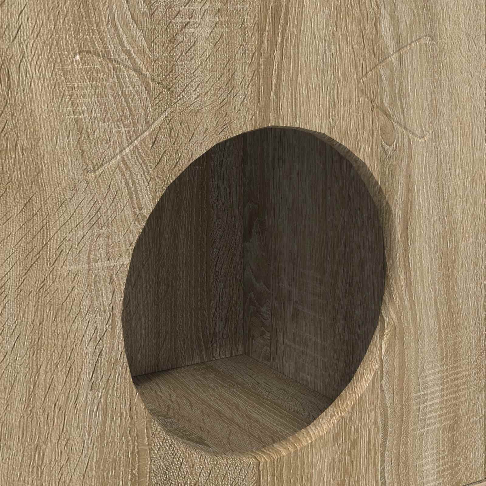 Kattenhuis Sonoma 72 x 42,5 x 70 cm Bewerkt hout is nu te koop bij PeponiXL, paradijselijk wonen!