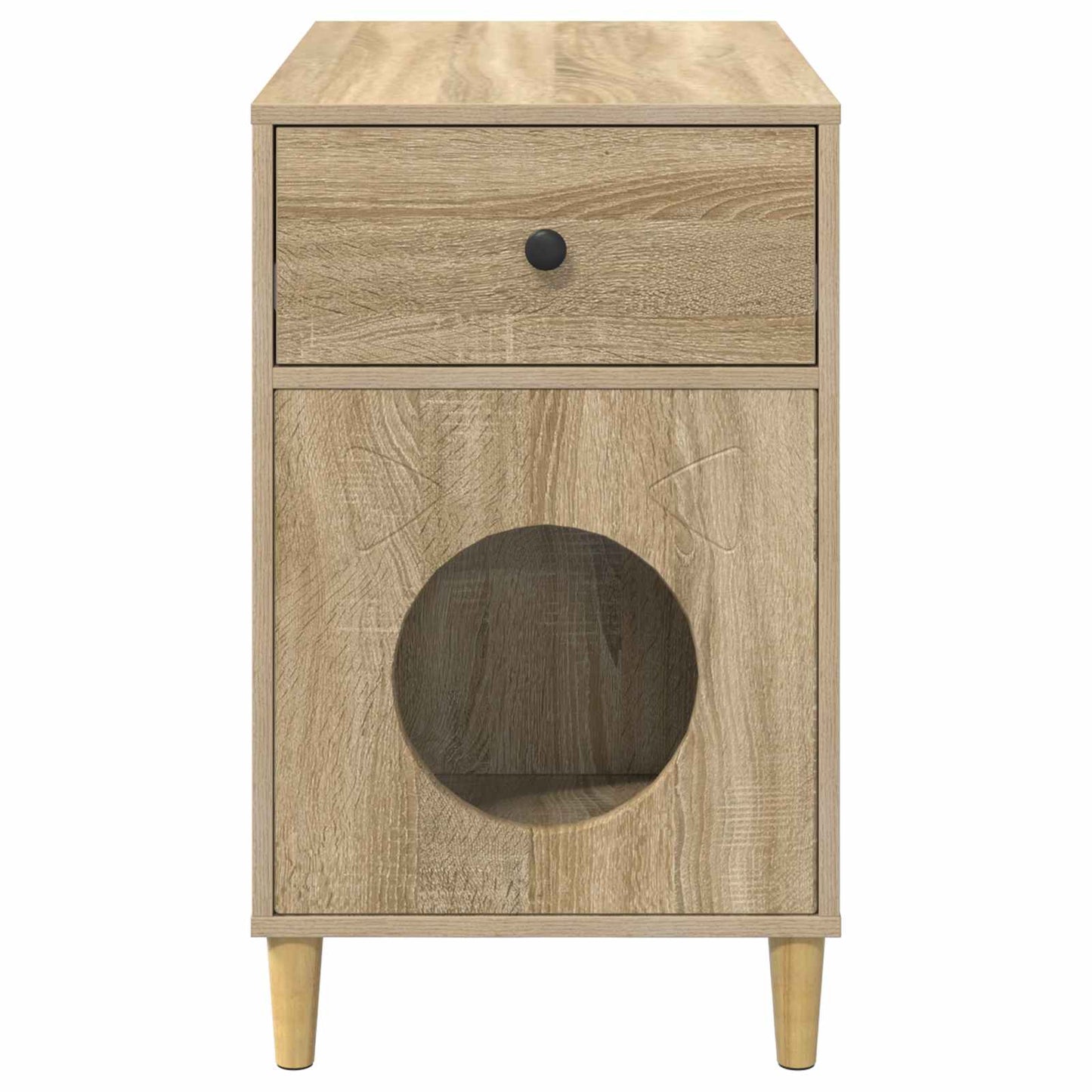 Kattenhuis Sonoma 72 x 42,5 x 70 cm Bewerkt hout is nu te koop bij PeponiXL, paradijselijk wonen!
